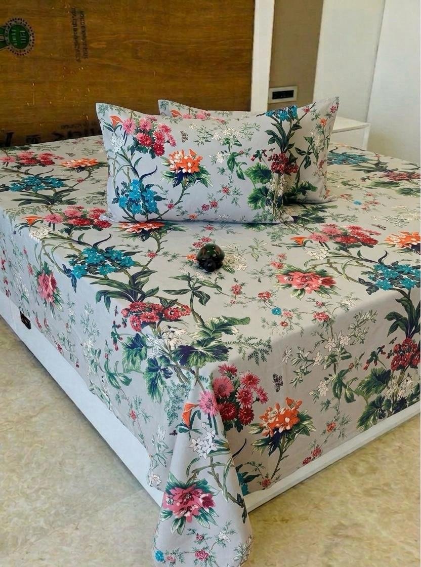 Premium Cotton Printed Bedsheet