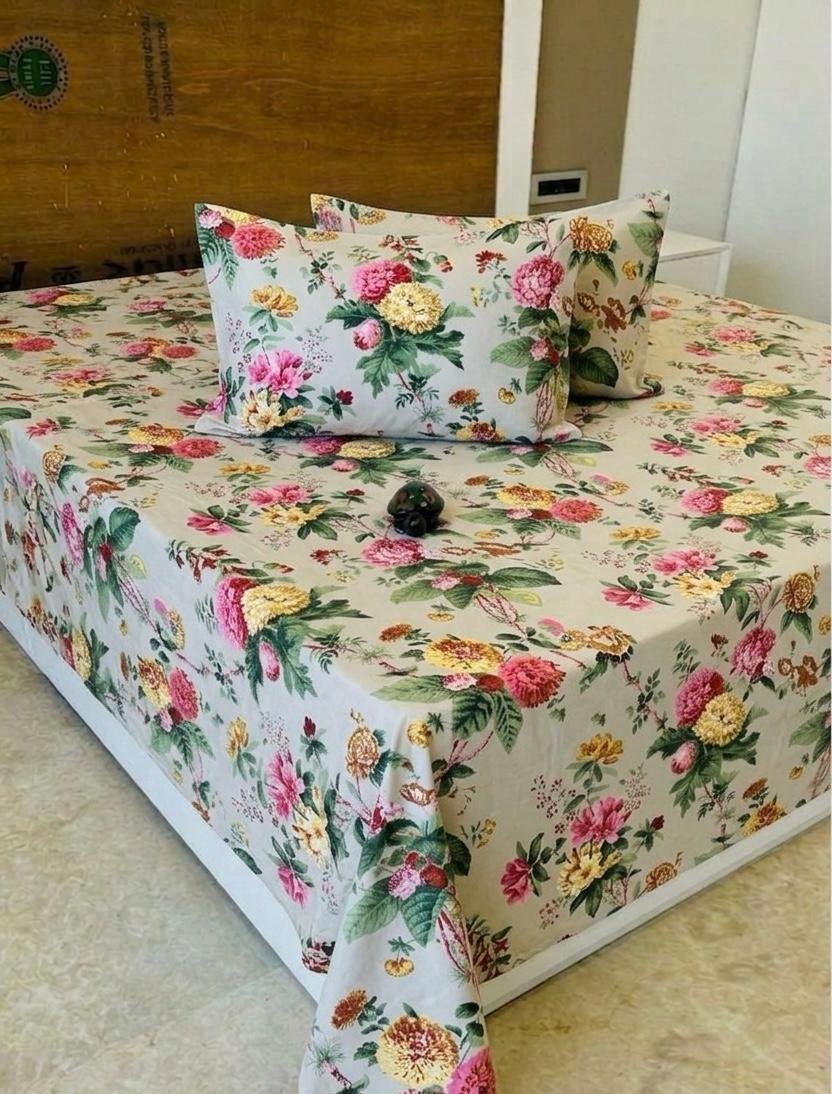 Premium Cotton Printed Bedsheet