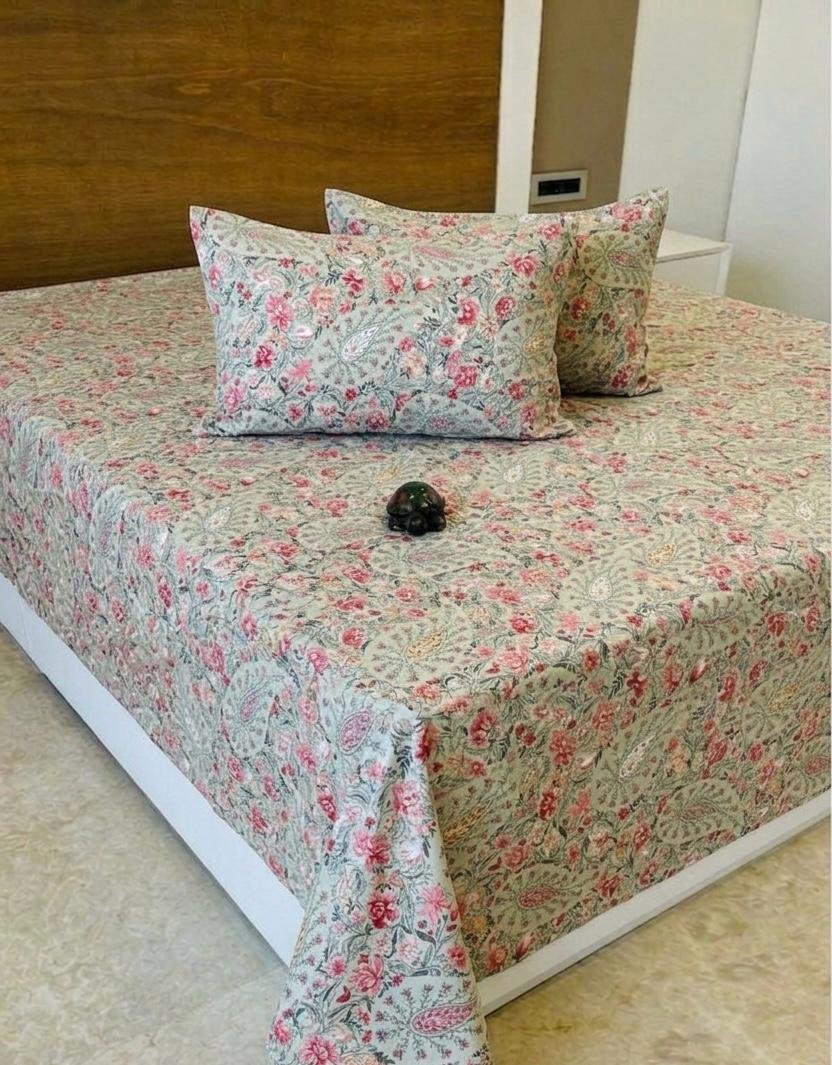 Premium Cotton Printed Bedsheet