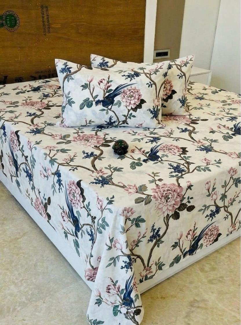 Premium Cotton Printed Bedsheet