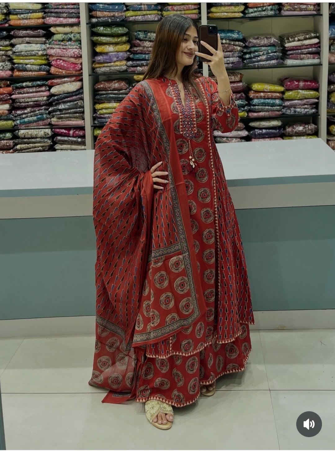 Cotton Printed Stitched Suit Set