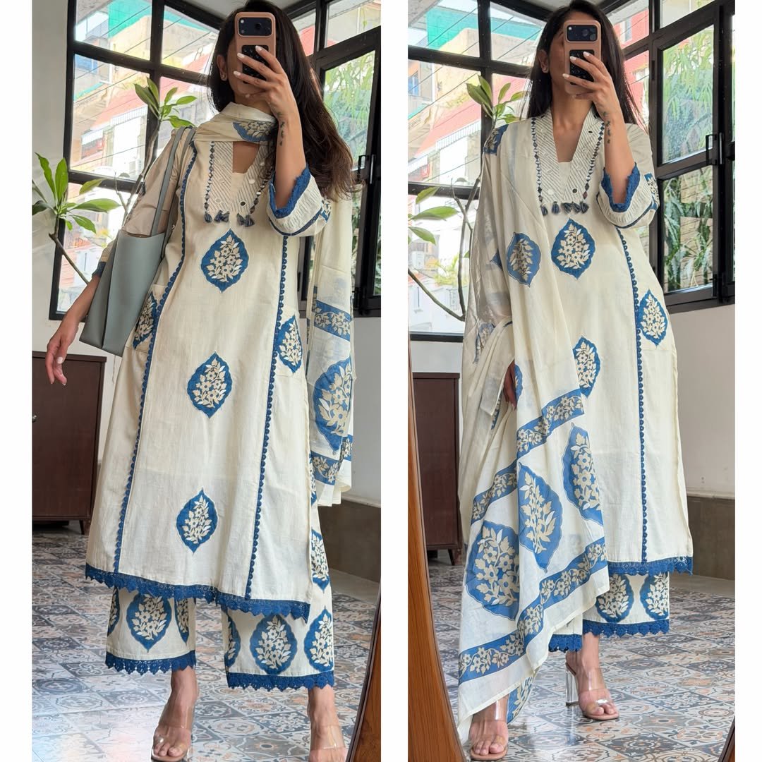 Cotton Printed Stitched Suit Set