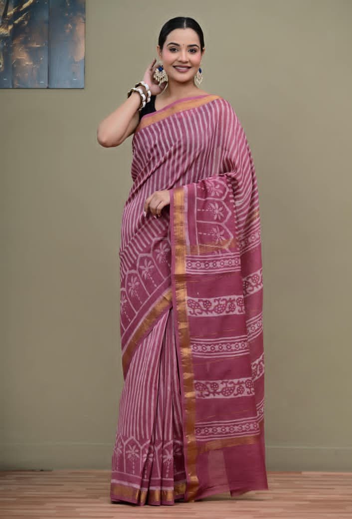Maheshwari Printed Saree