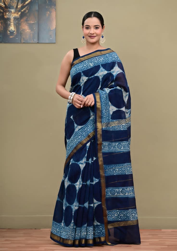 Maheshwari Printed Saree