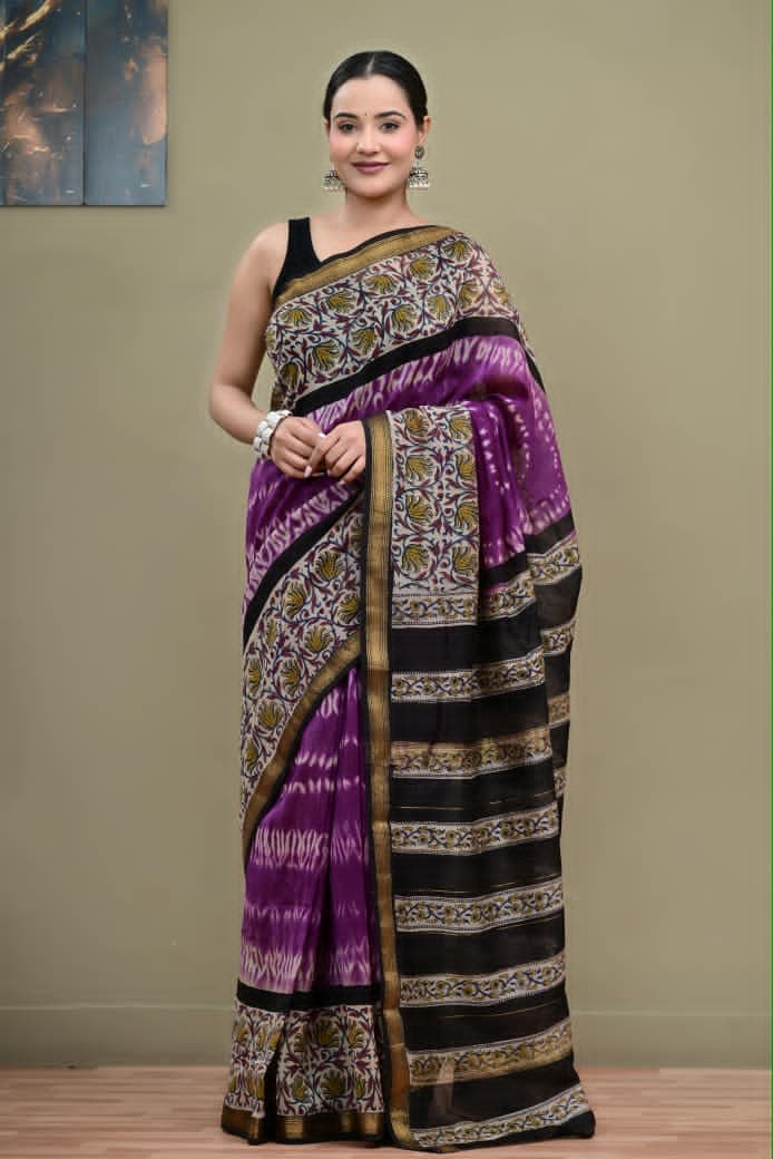 Maheshwari Printed Saree