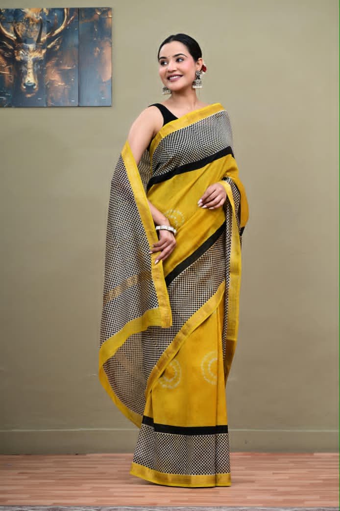 Maheshwari Printed Saree