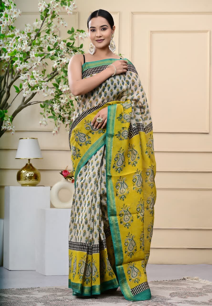 Maheshwari Printed Saree
