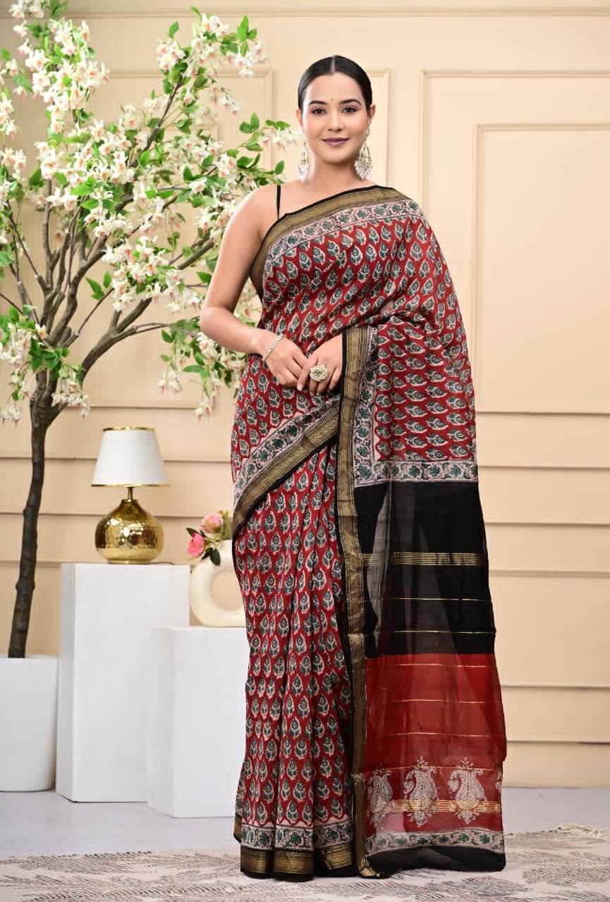 Maheshwari Printed Saree