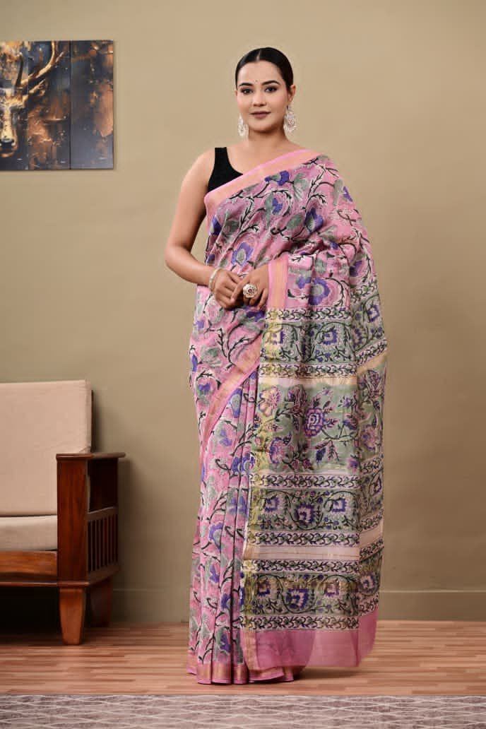 Maheshwari Printed Saree