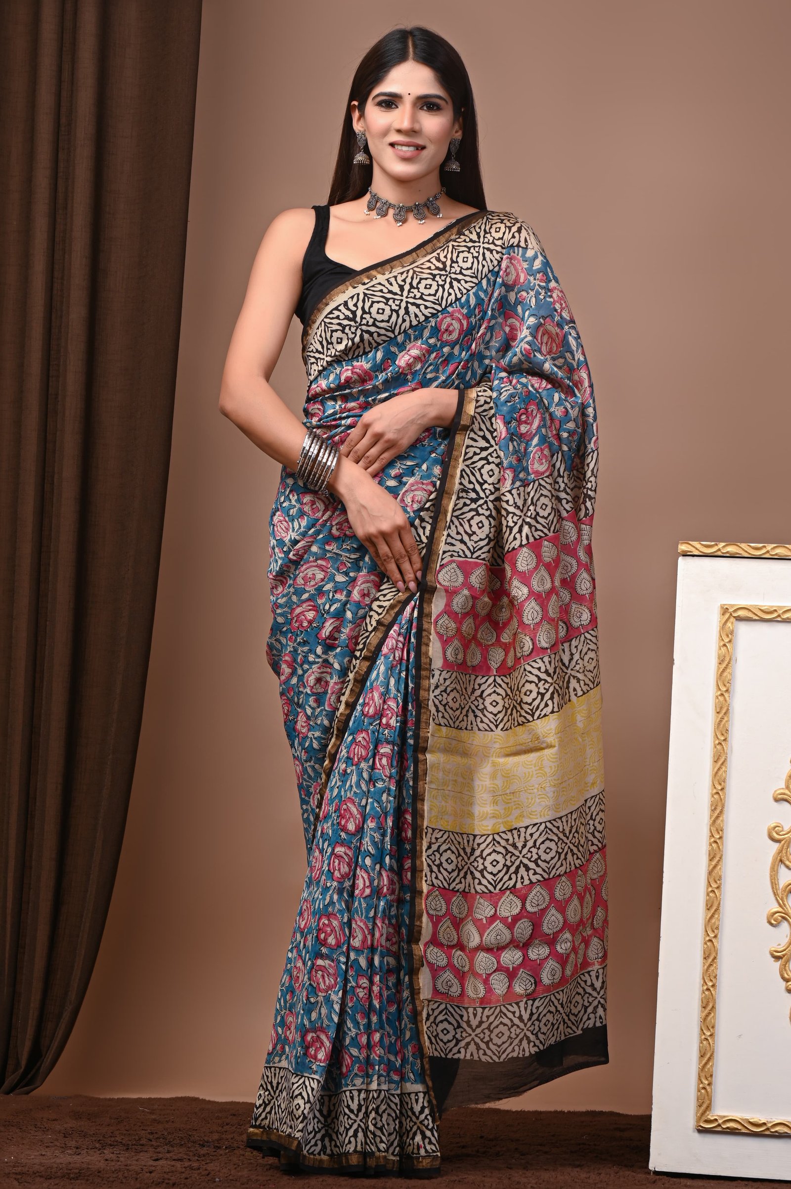Chanderi Printed Saree