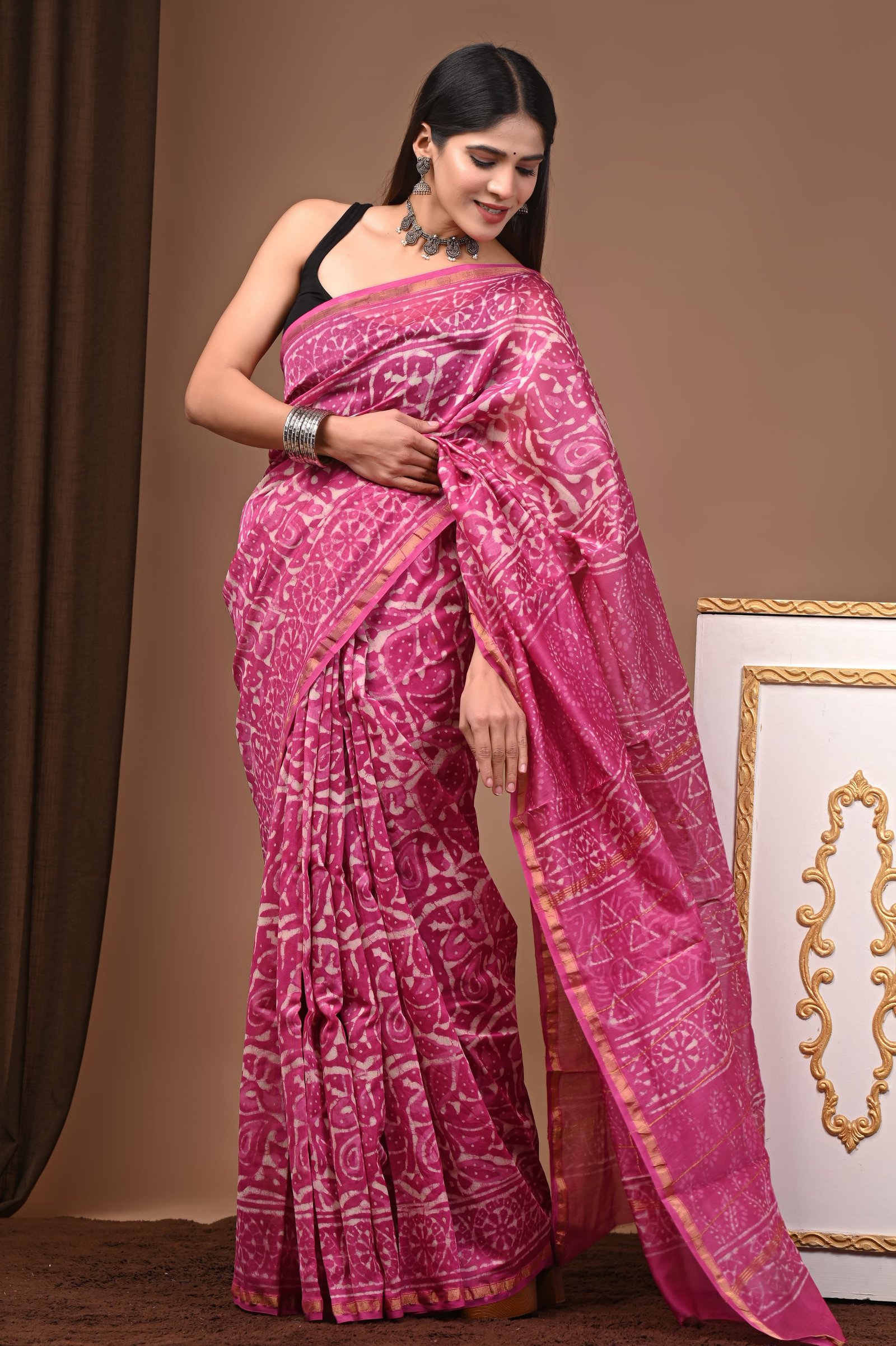 Chanderi Printed Saree