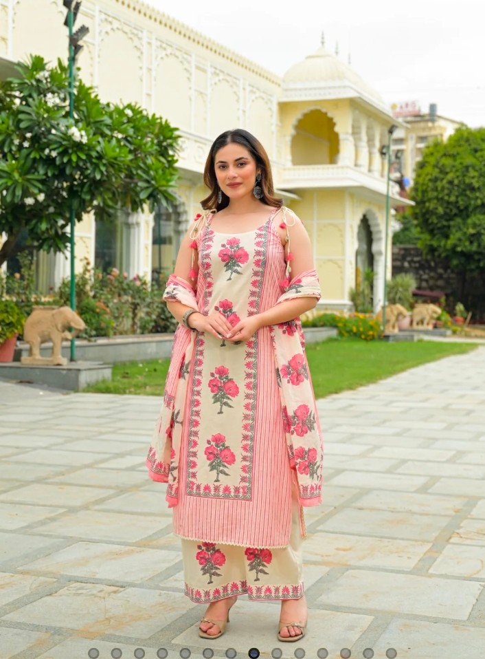 Cotton Printed Stitched Suit Set