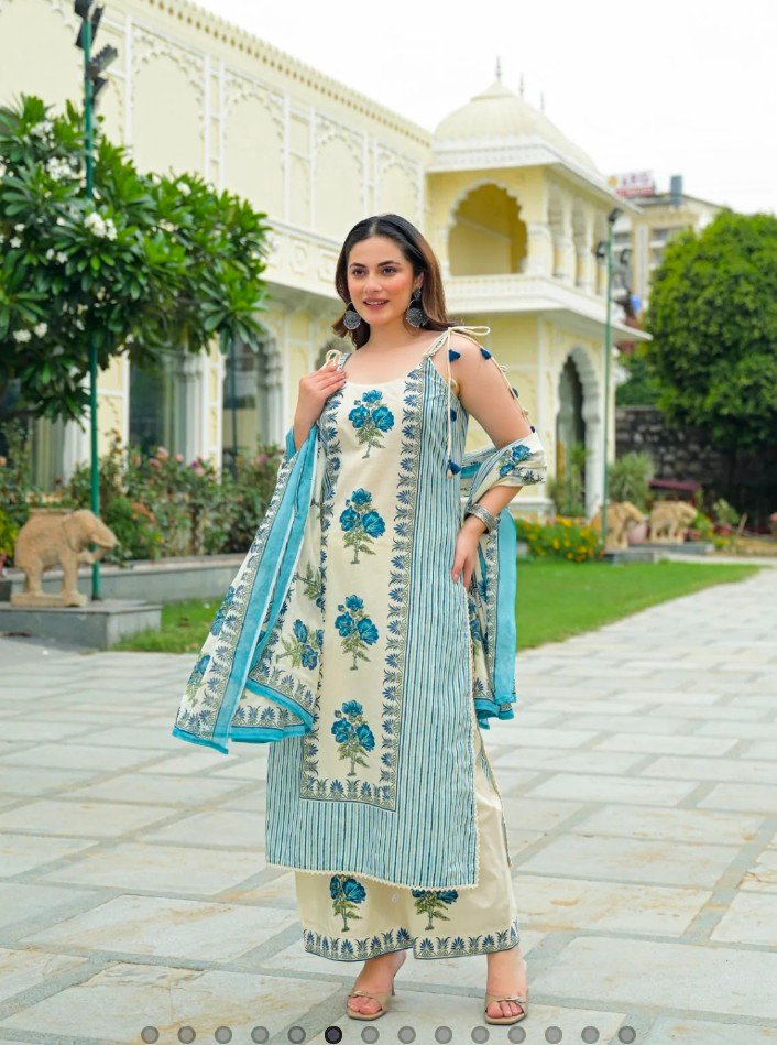 Cotton Printed Stitched Suit Set