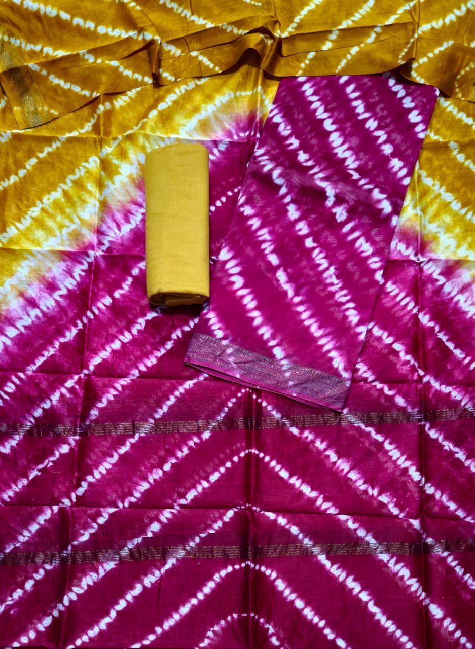 Maheshwari Block Printed Suit