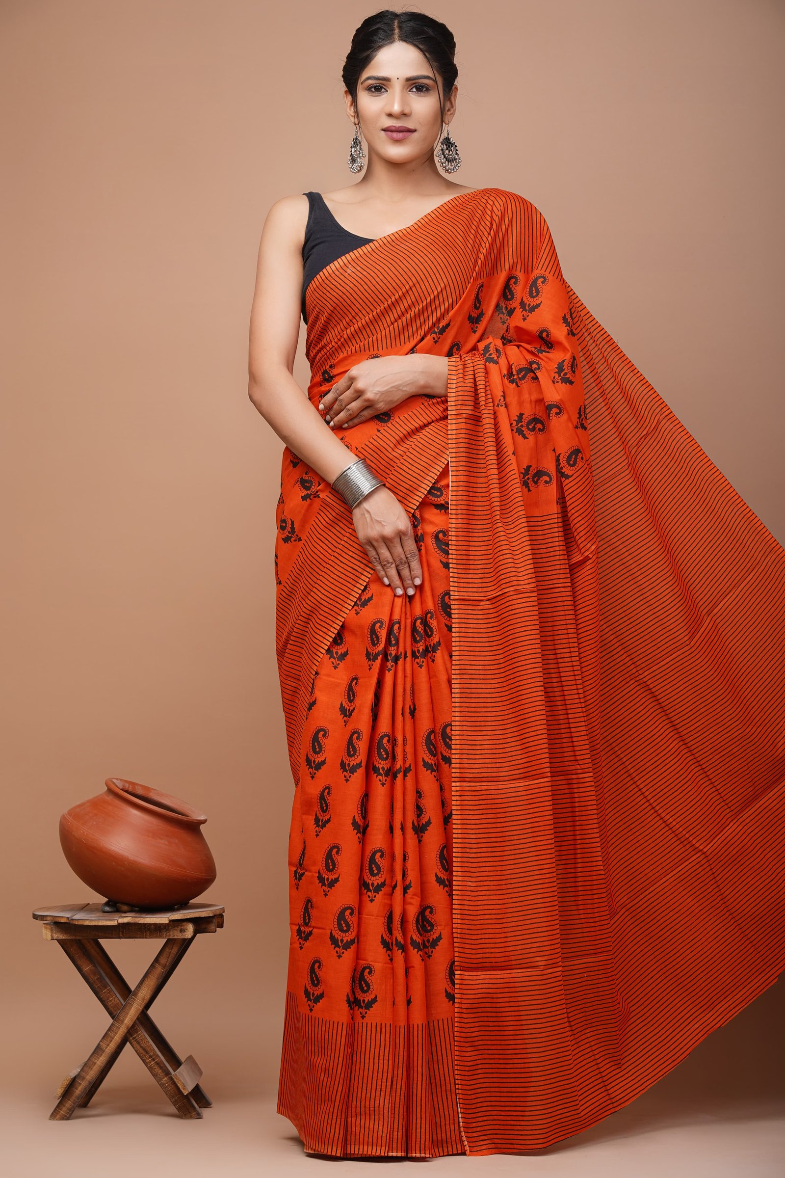 Cotton Printed Saree