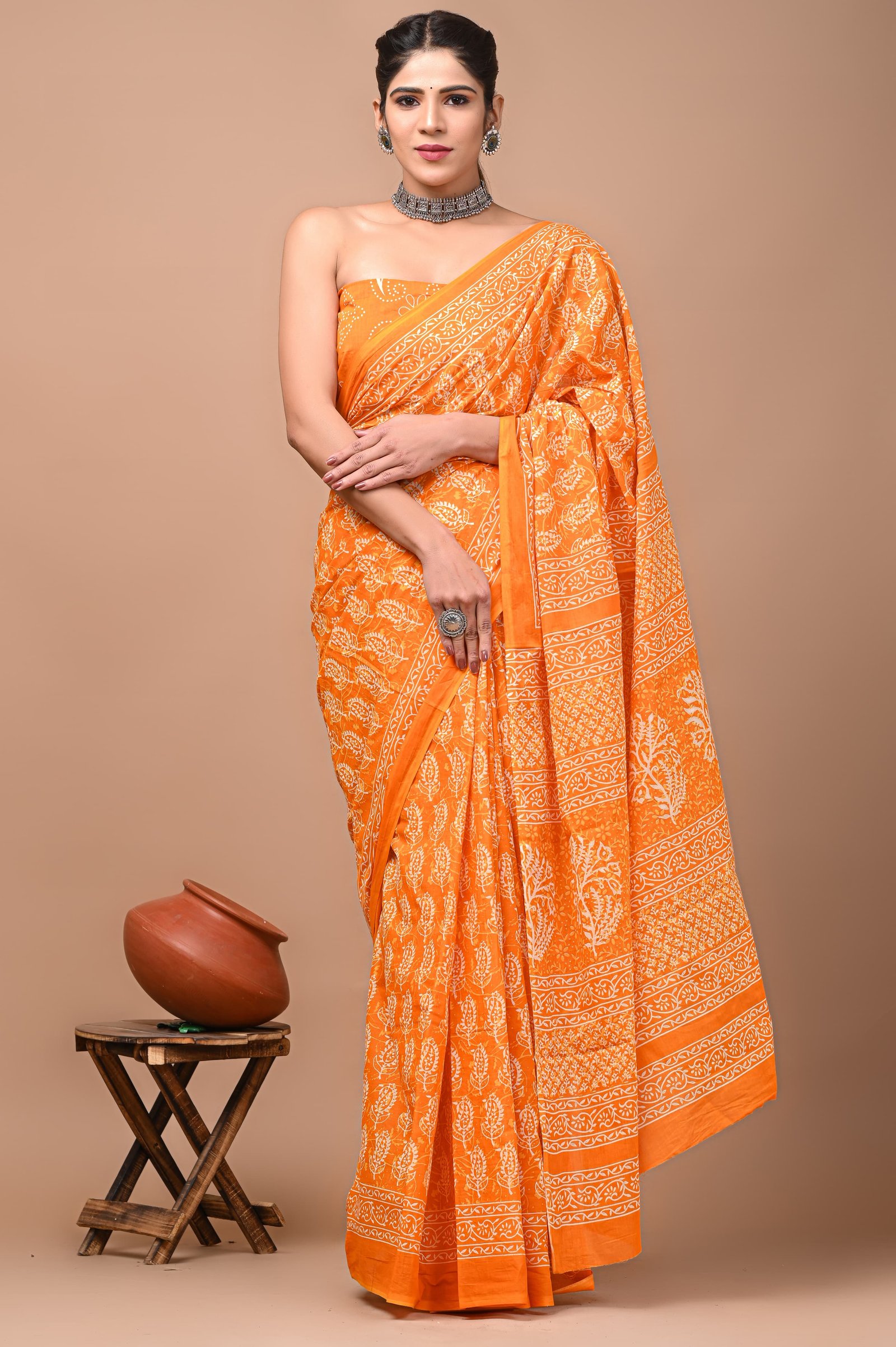 Cotton Printed Saree