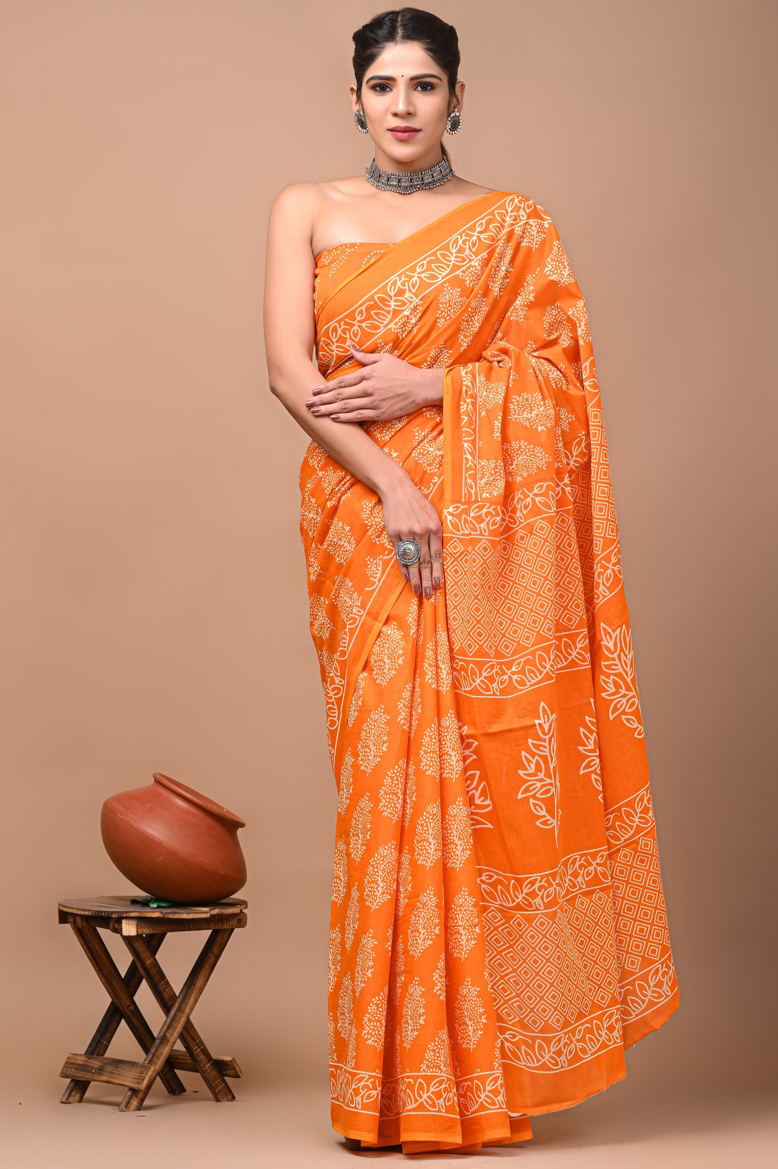 Cotton Printed Saree