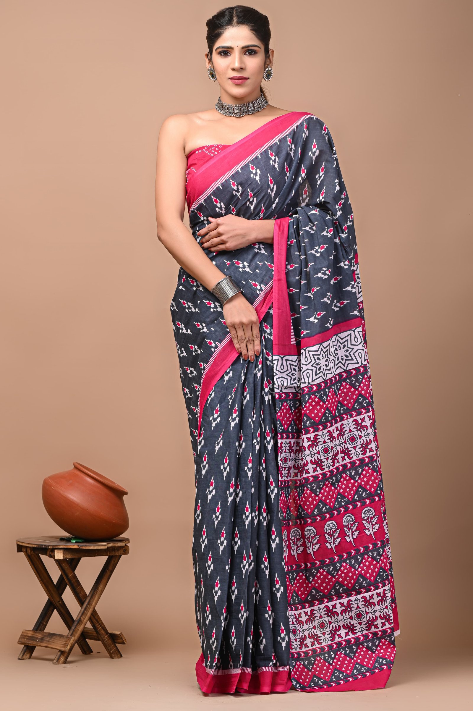 Cotton Printed Saree