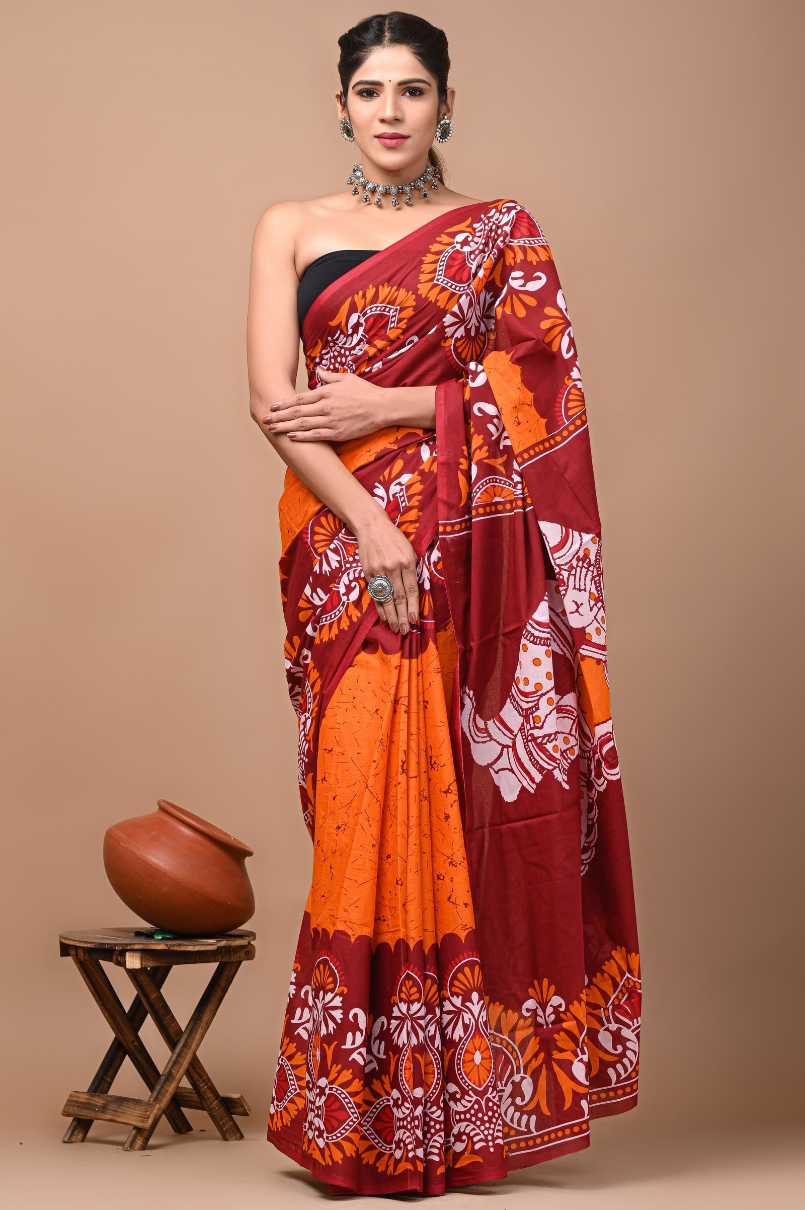 Cotton Printed Saree