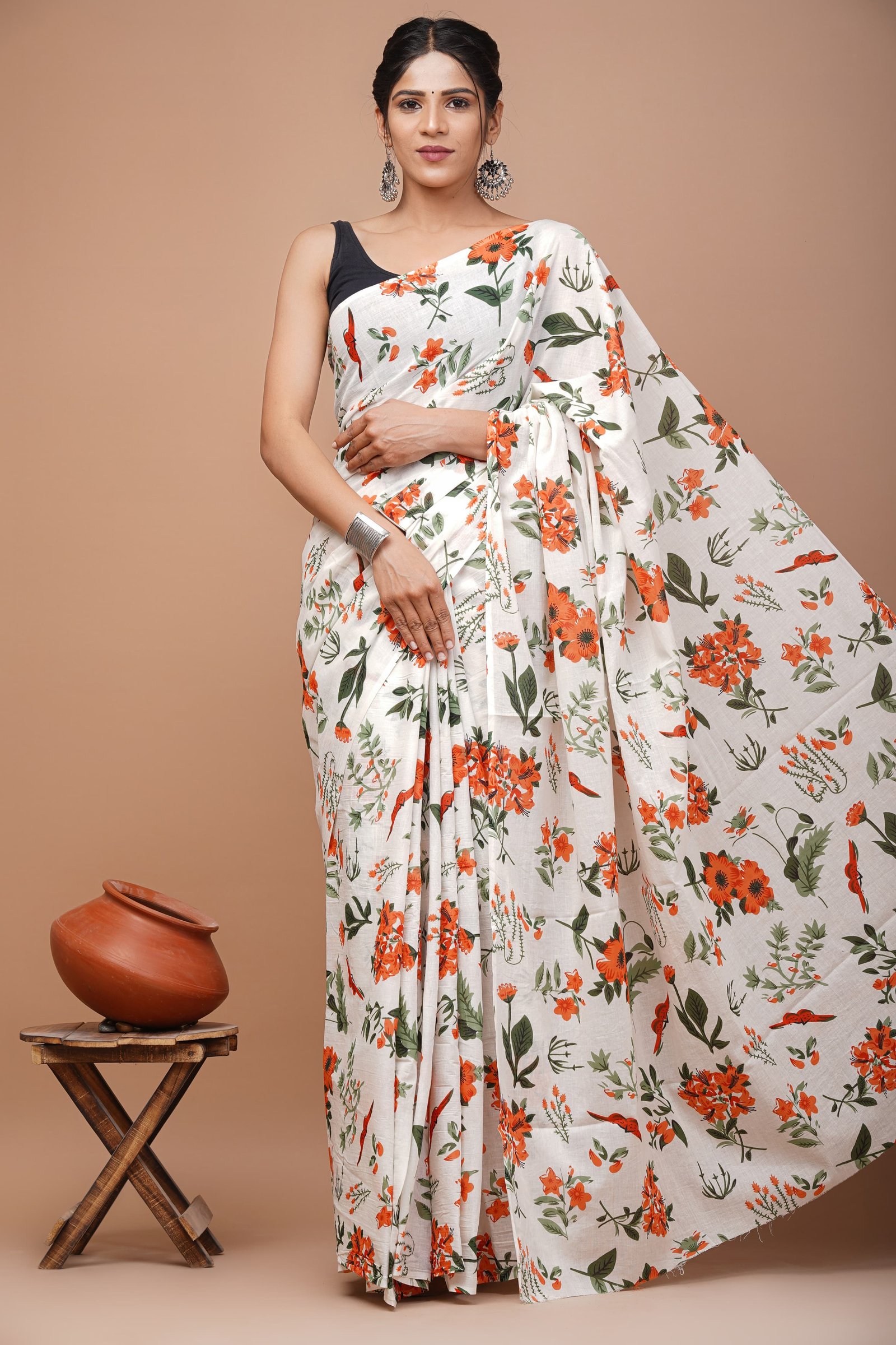 Cotton Printed Saree