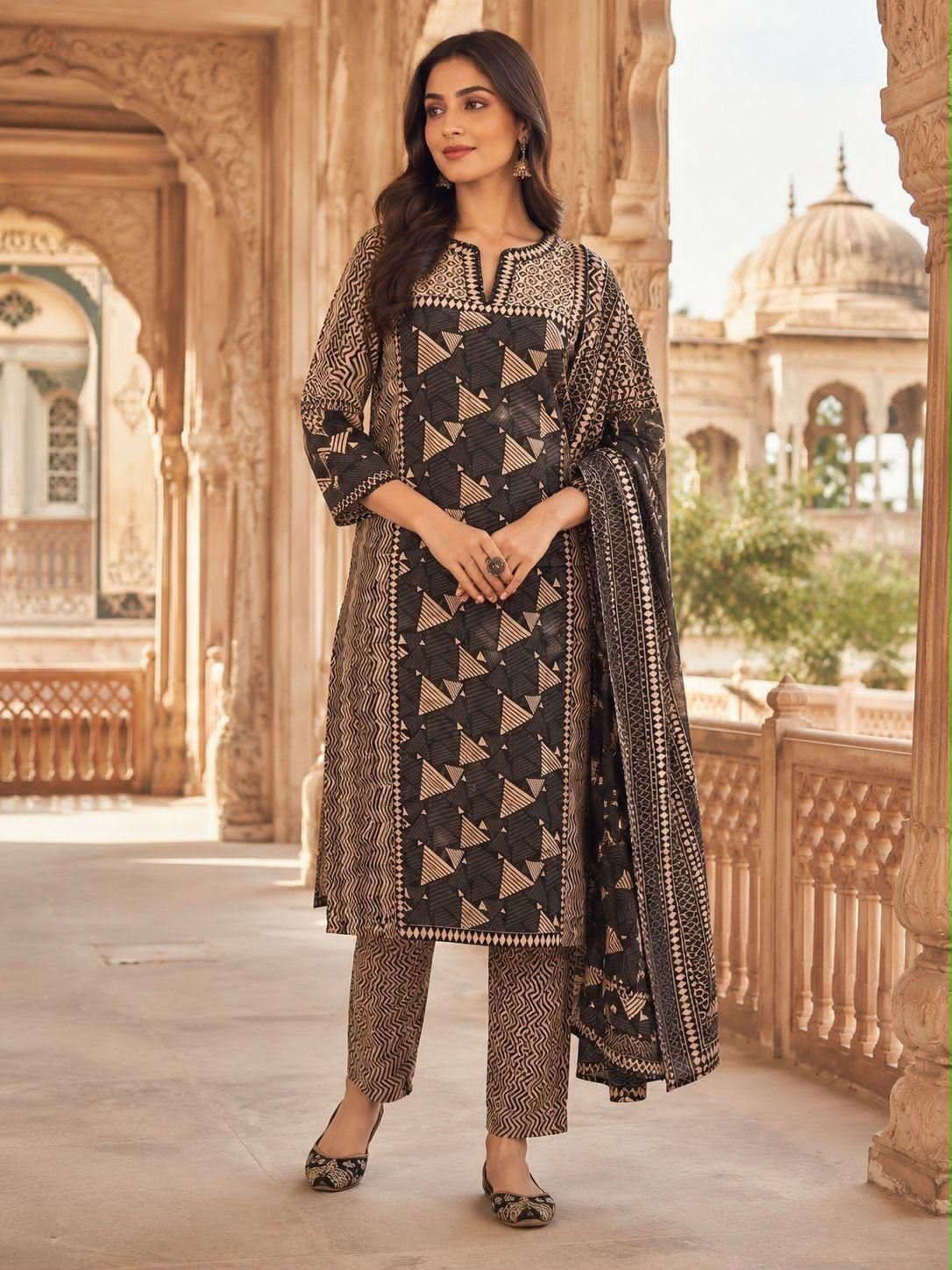 Cotton Printed Stitched Suit Set
