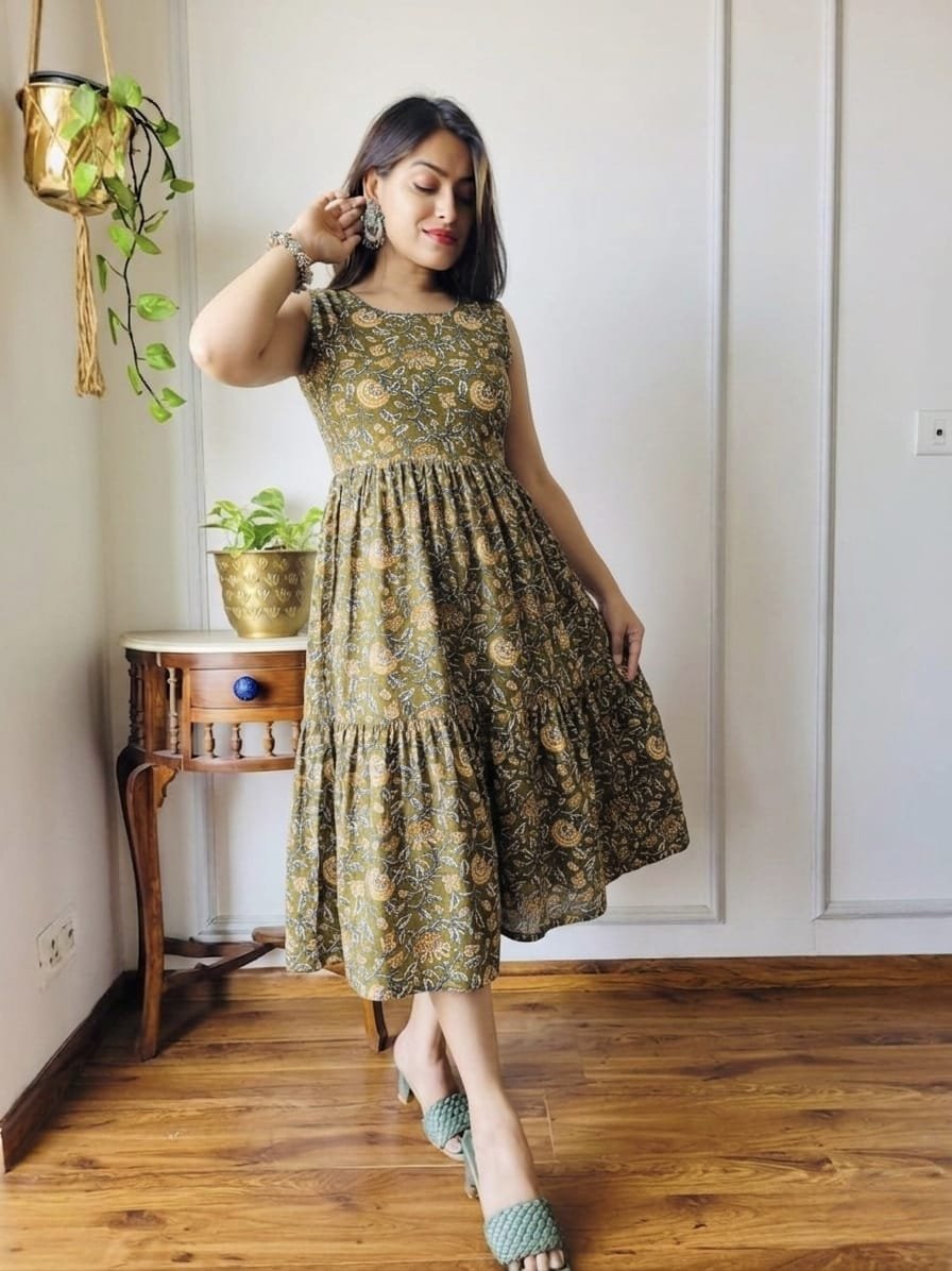 Cotton Printed Dress