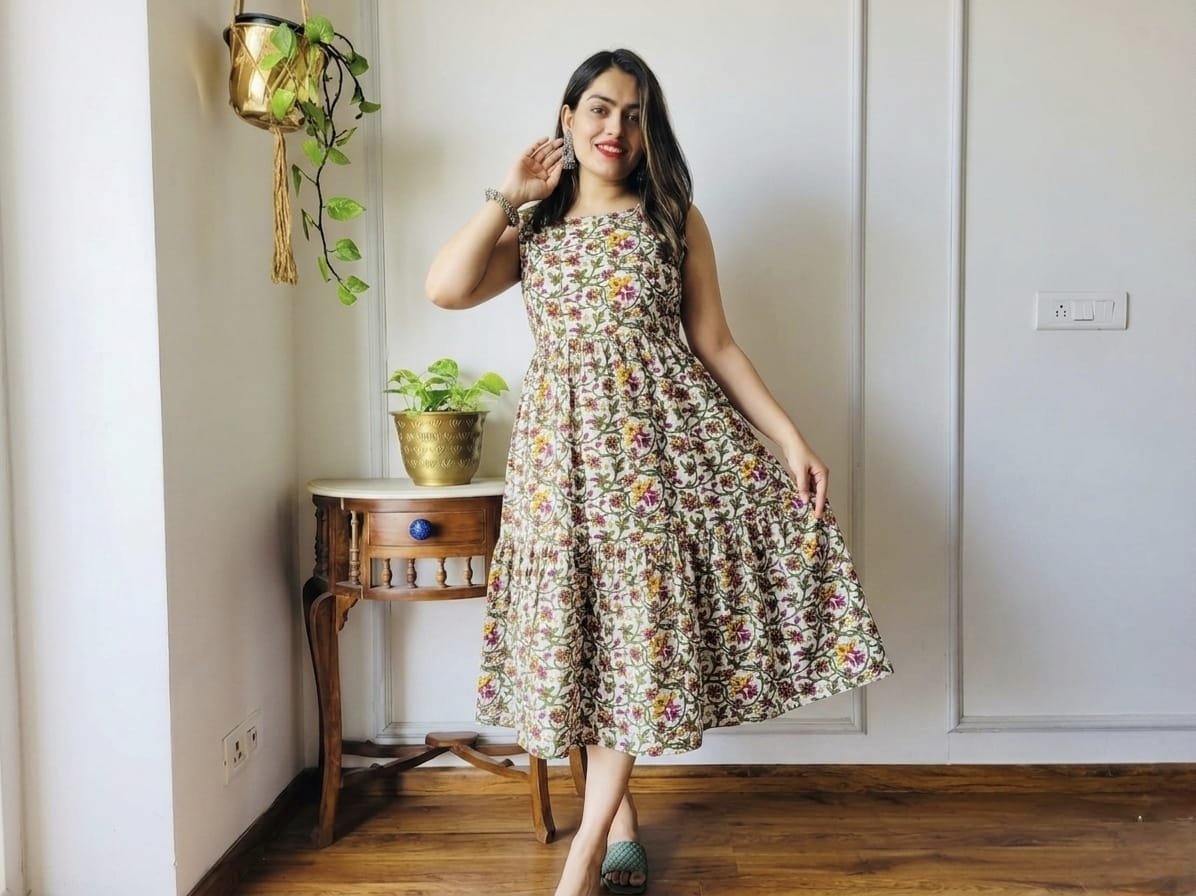 Cotton Printed Dress