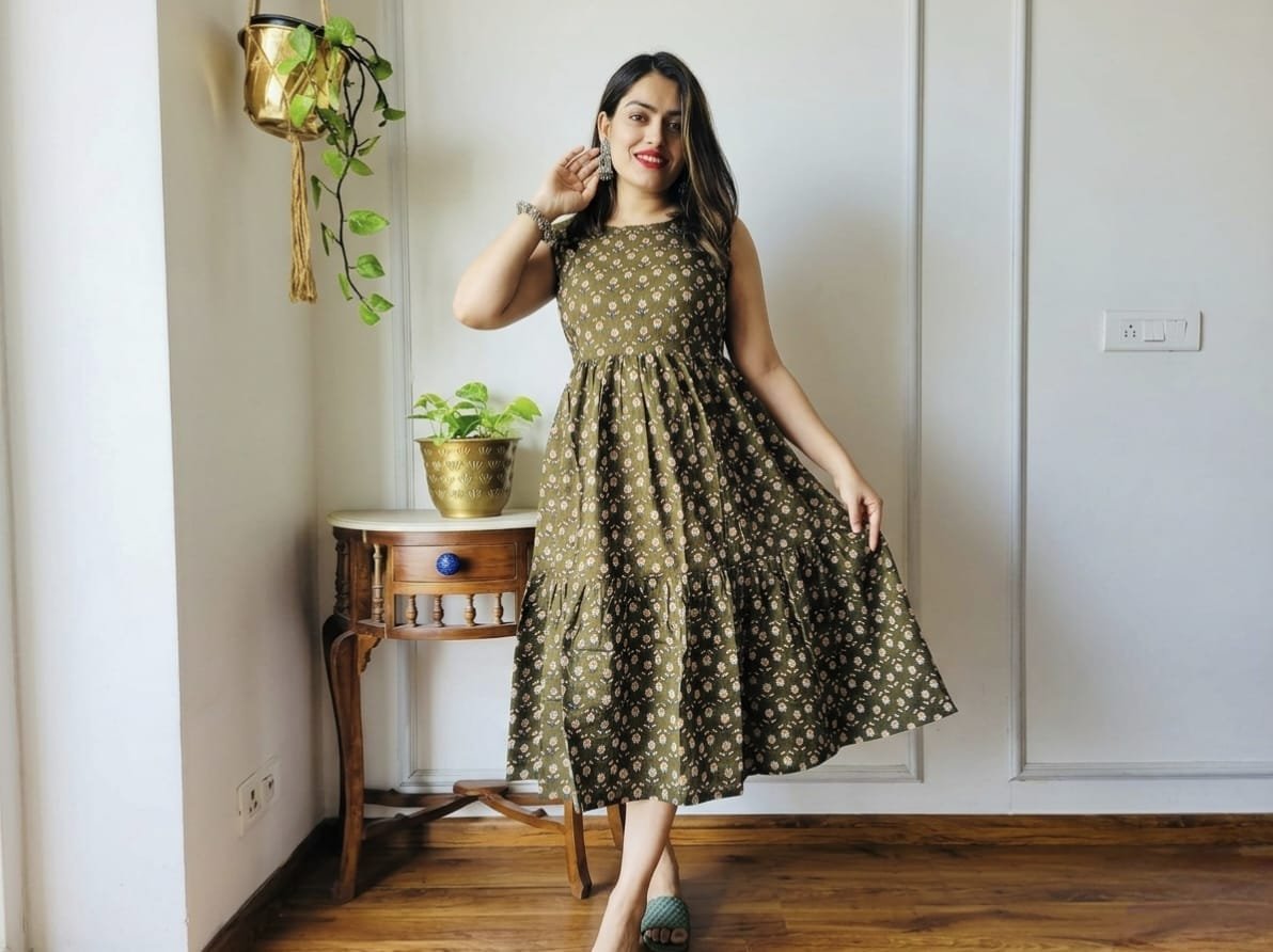 Cotton Printed Dress