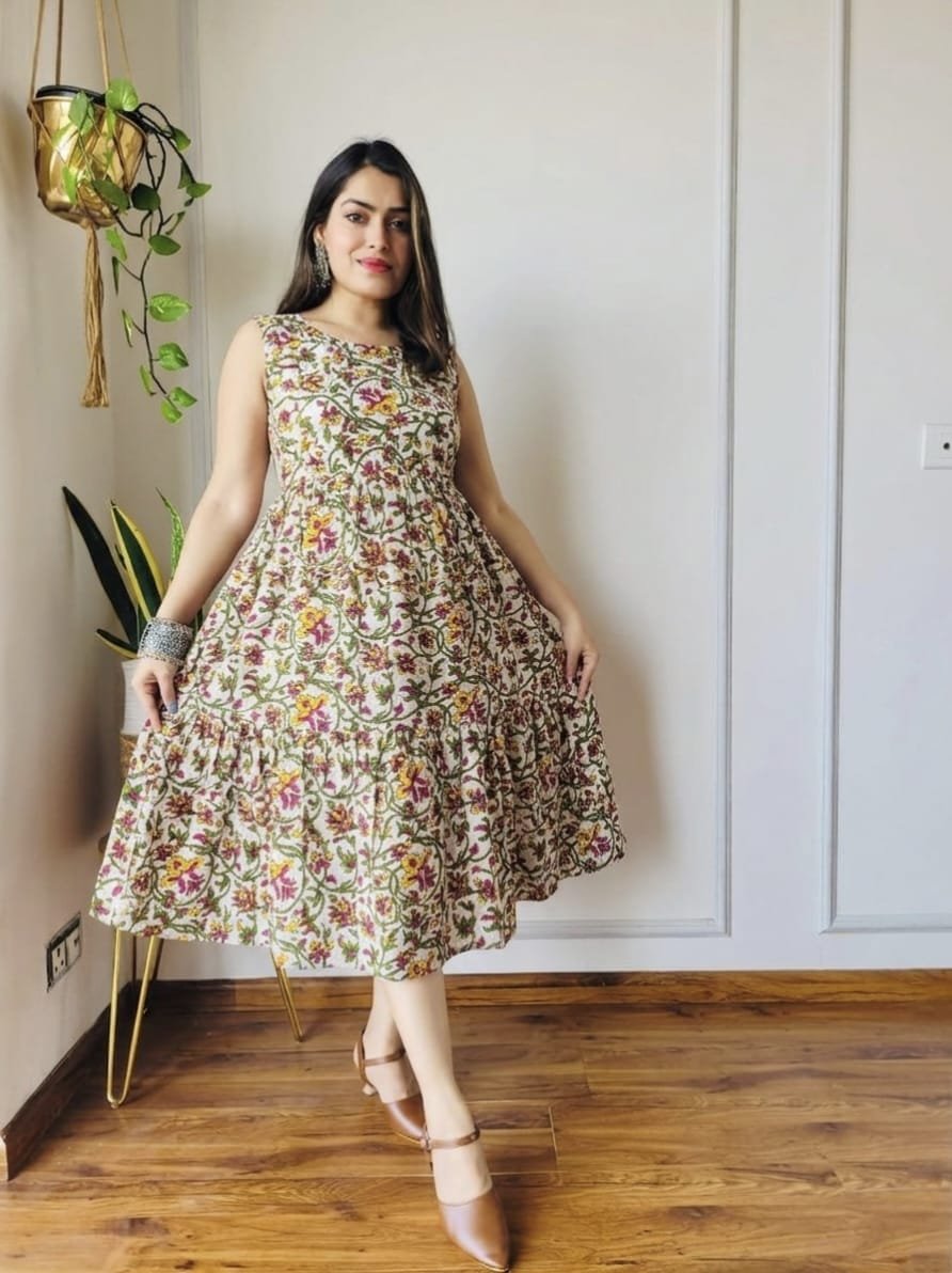 Cotton Printed Dress