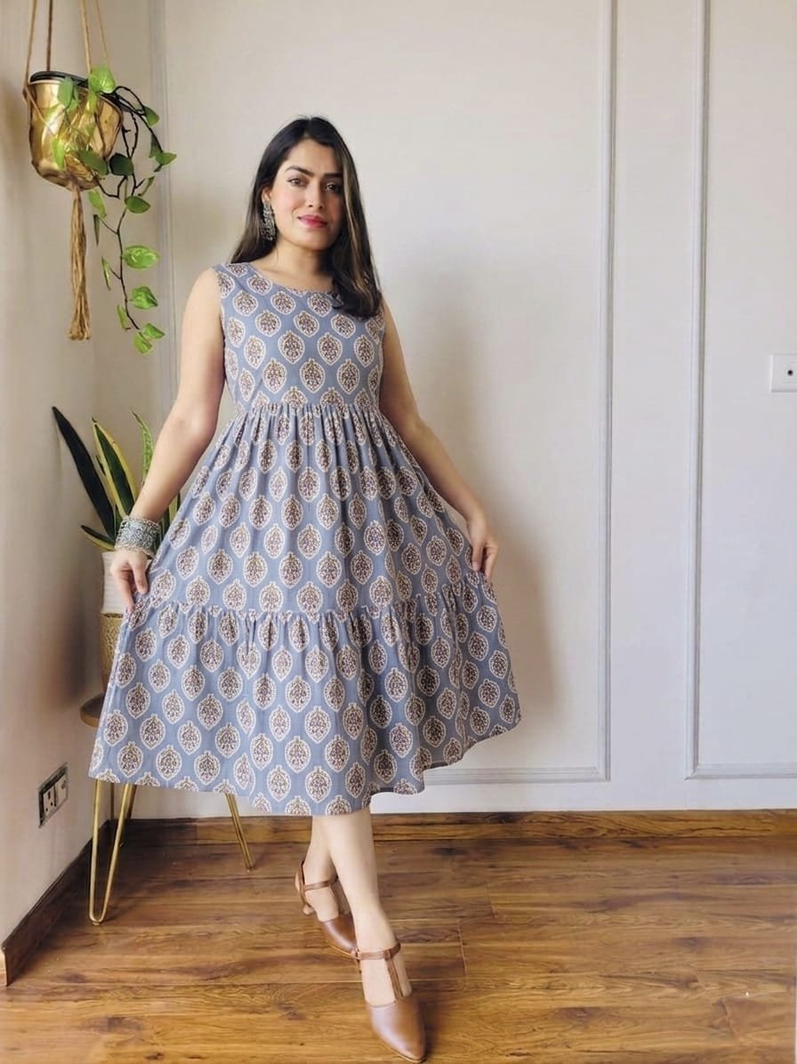 Cotton Printed Dress