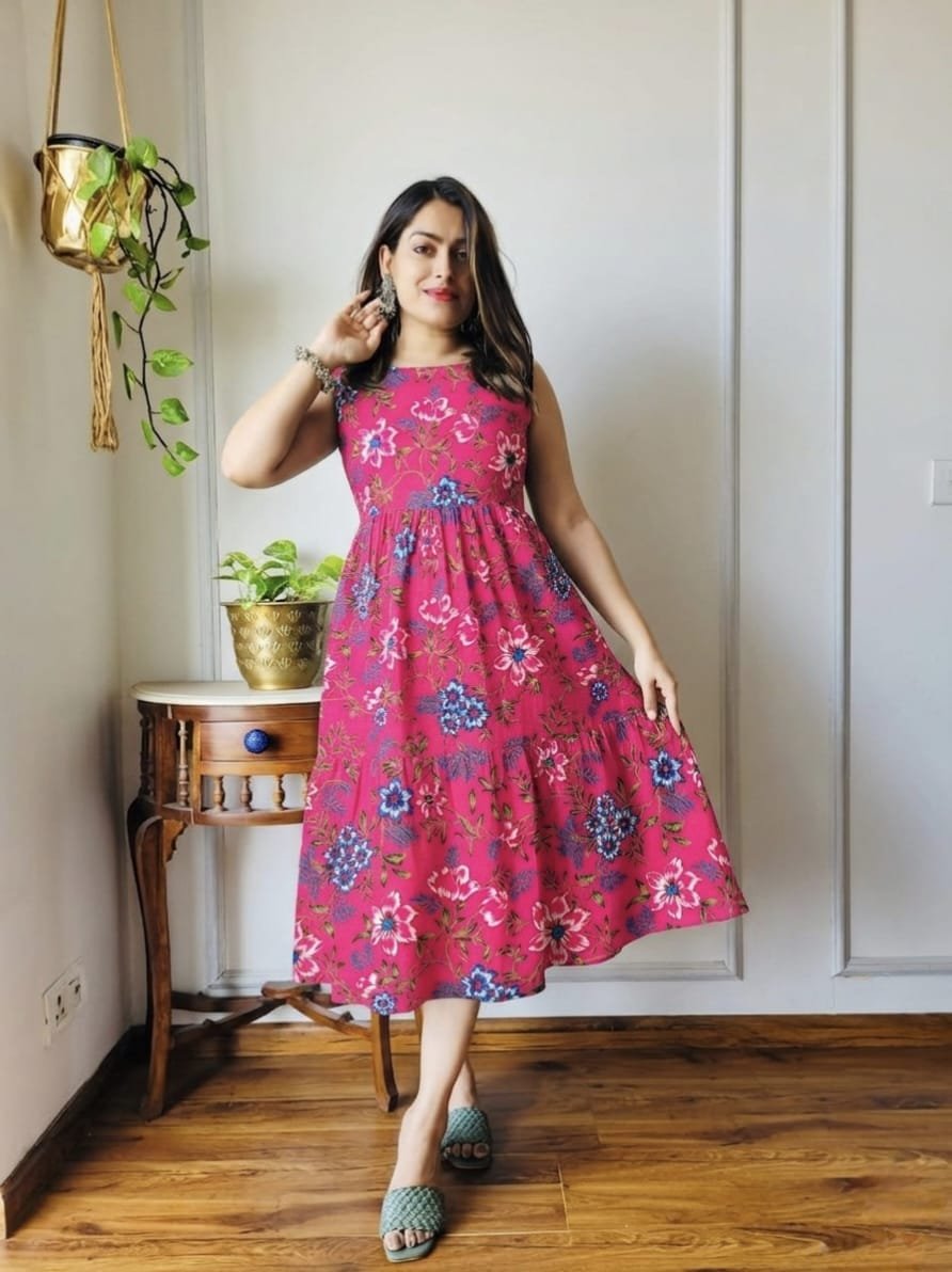 Cotton Printed Dress