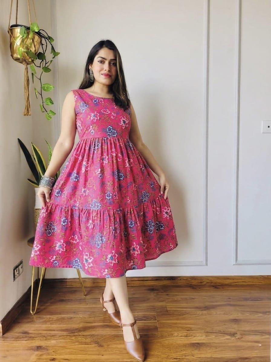 Cotton Printed Dress