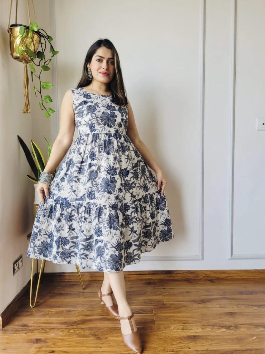 Cotton Printed Dress