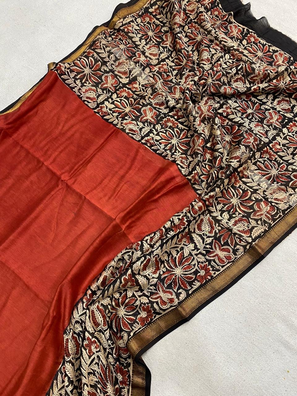 Maheshwari Hand Block Printed Saree
