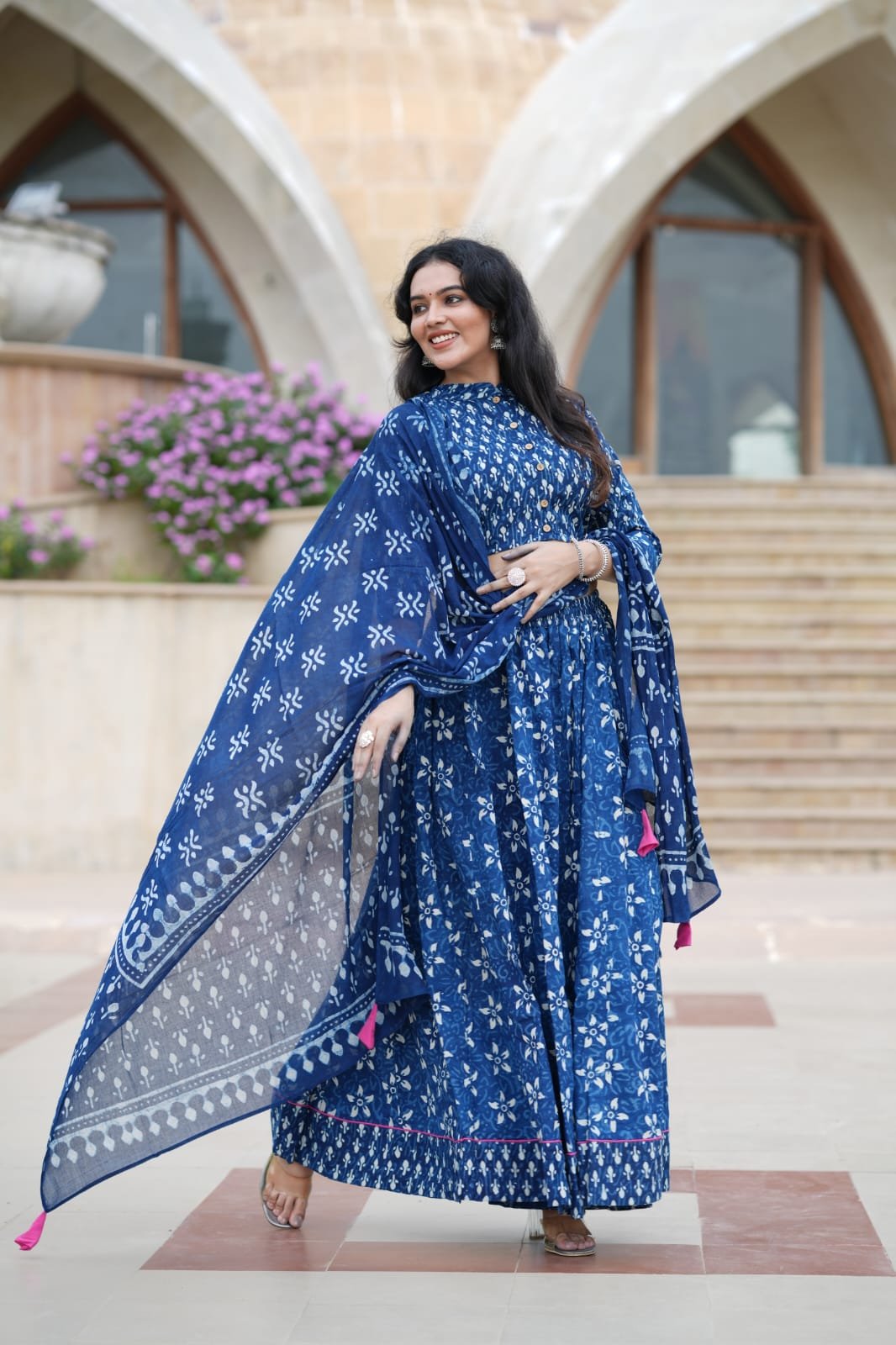 Cotton Printed Lehenga Choli Set