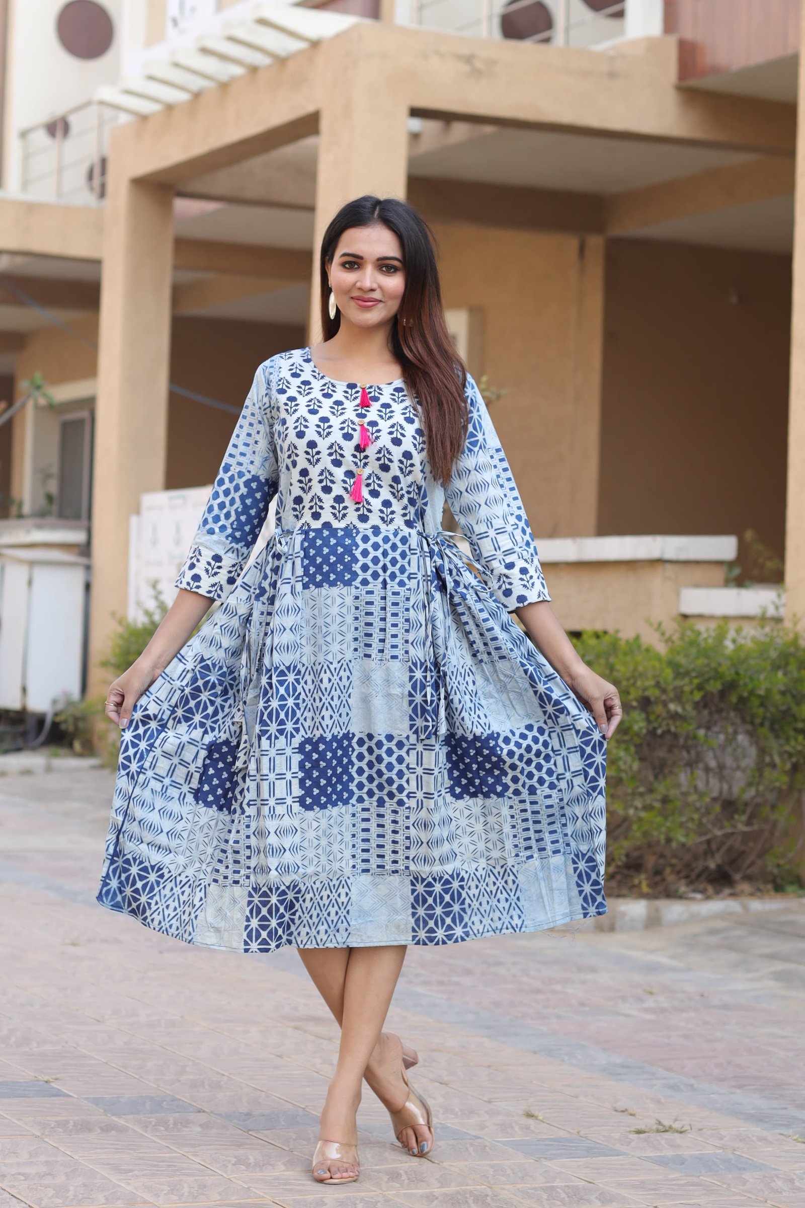 Cotton Printed Dress