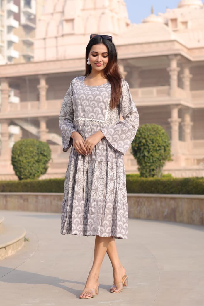 Cotton Printed Dress
