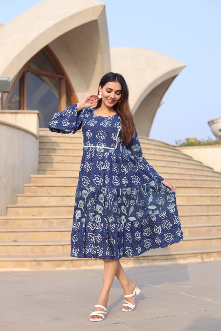 Cotton Printed Dress