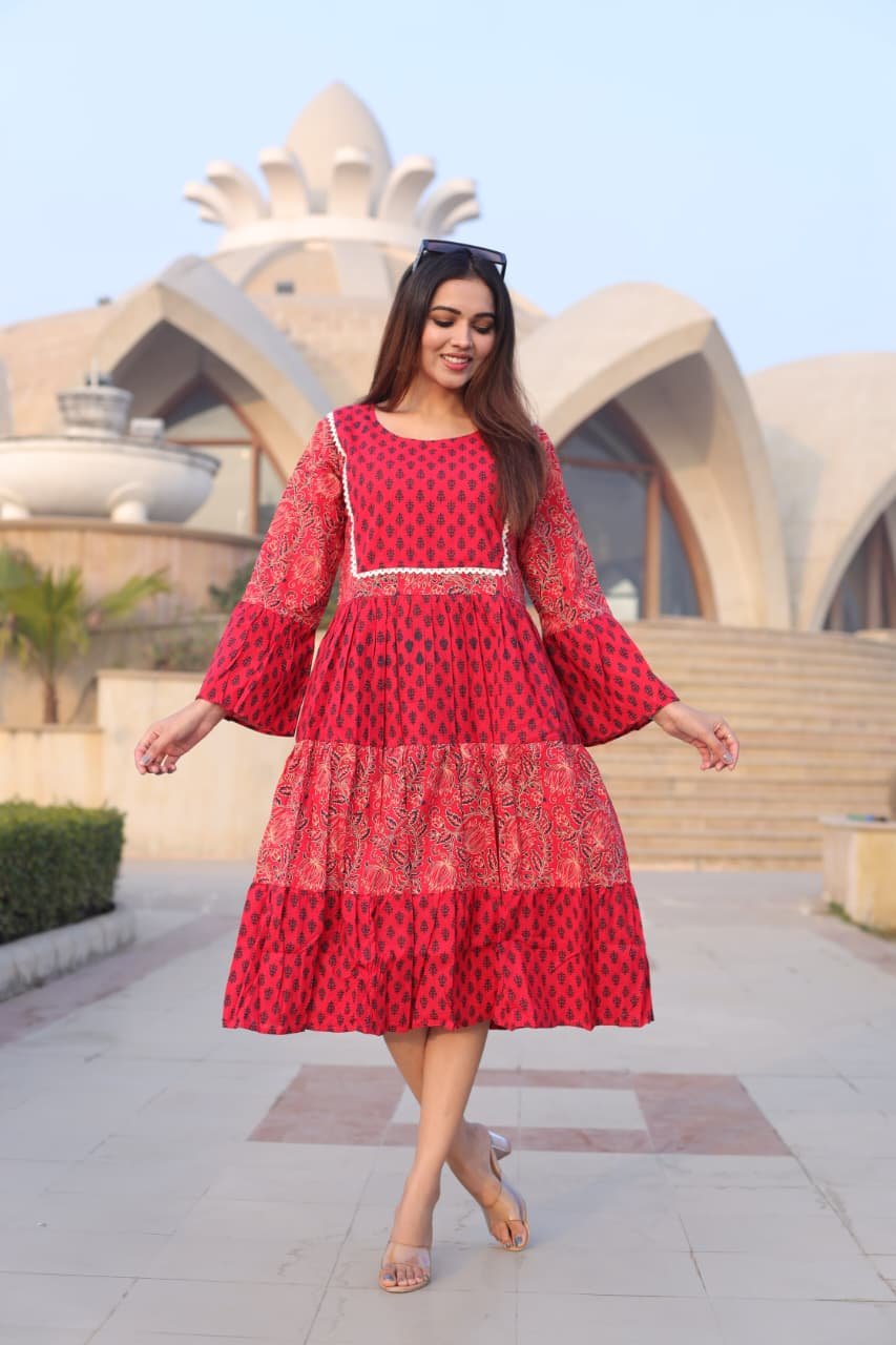 Cotton Printed Dress