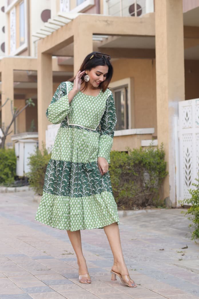 Cotton Printed Dress