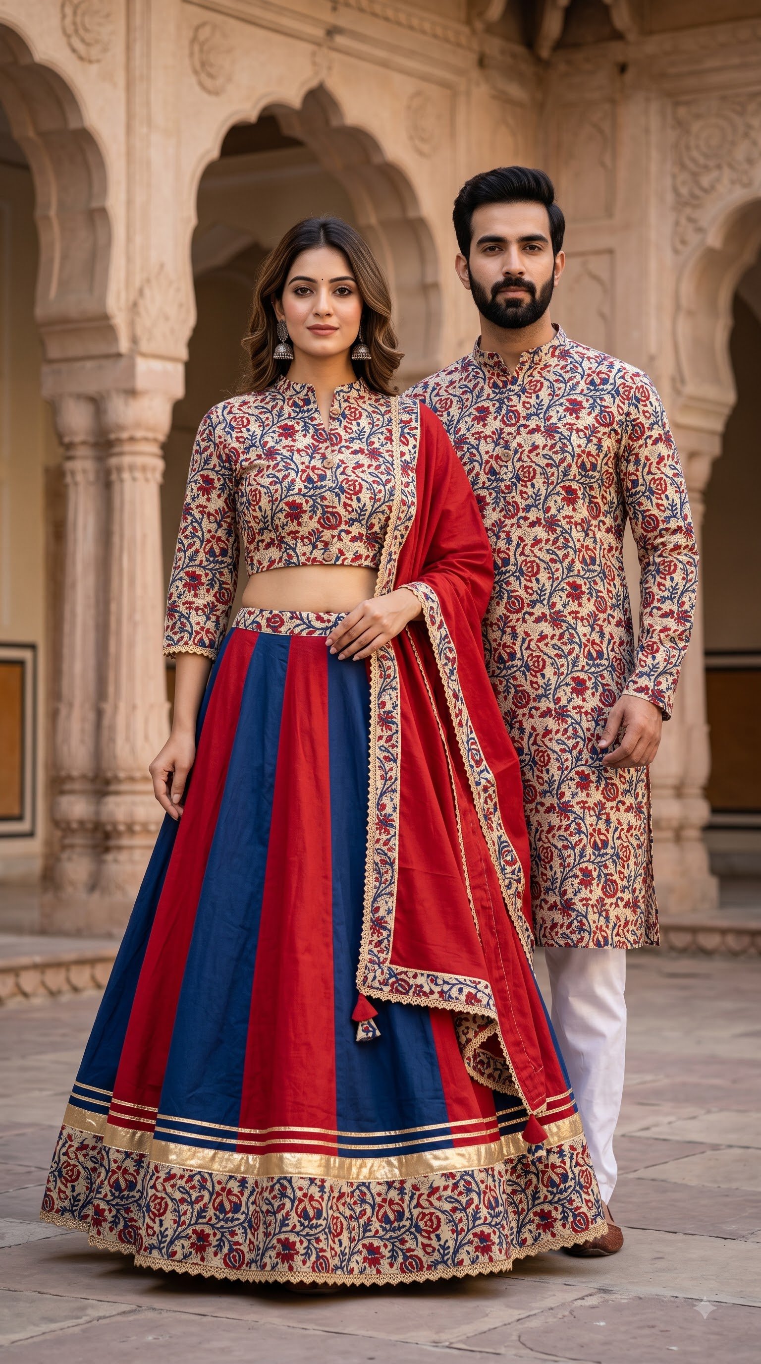 Cotton Printed Couple Combo Set