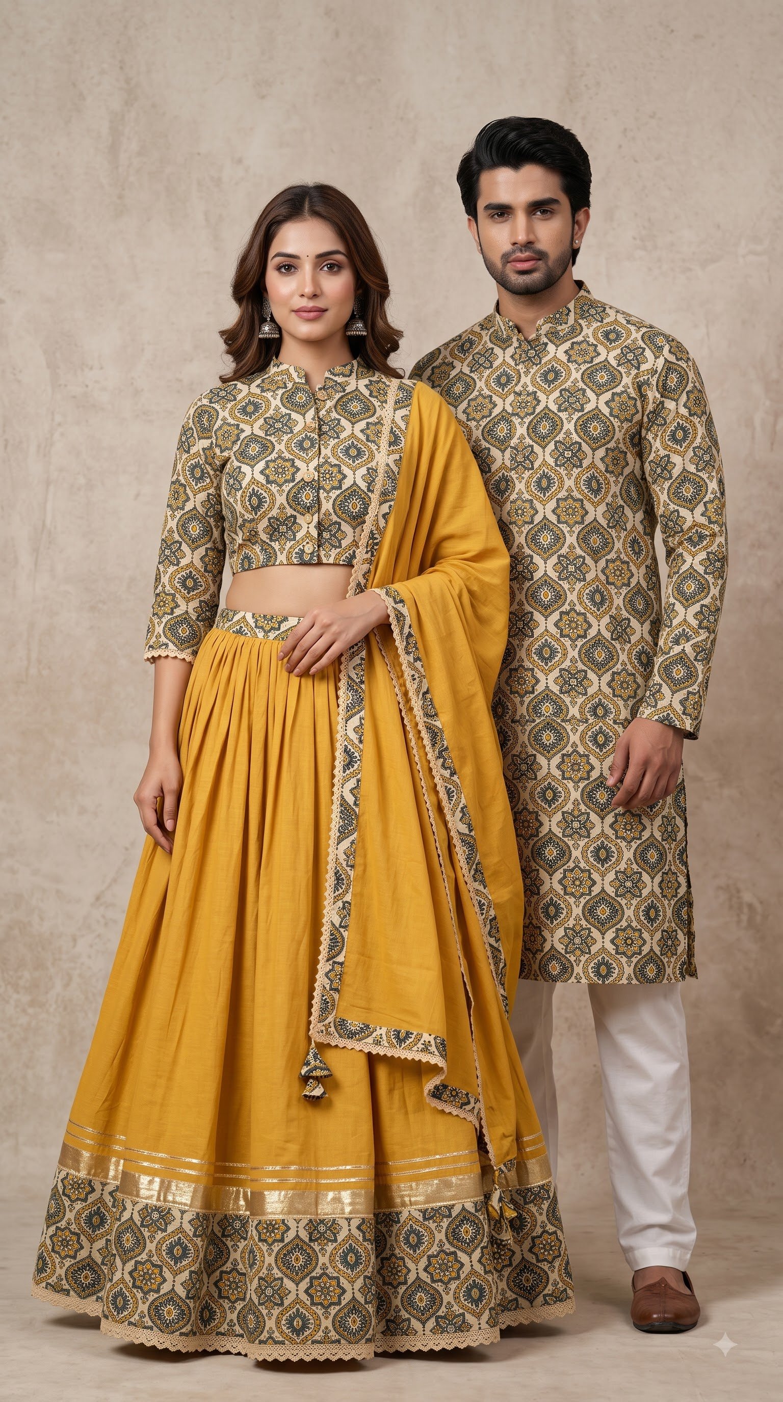 Cotton Printed Couple Combo Set