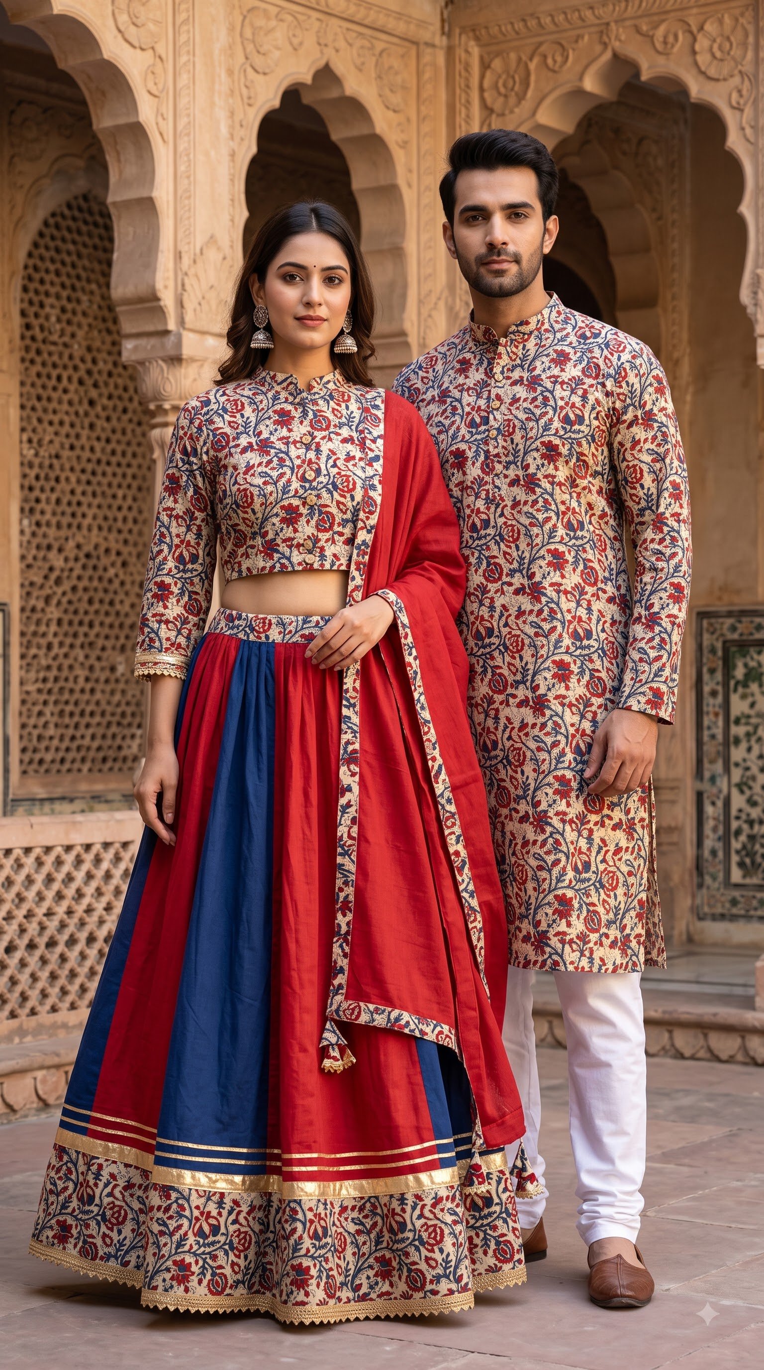 Cotton Printed Couple Combo Set