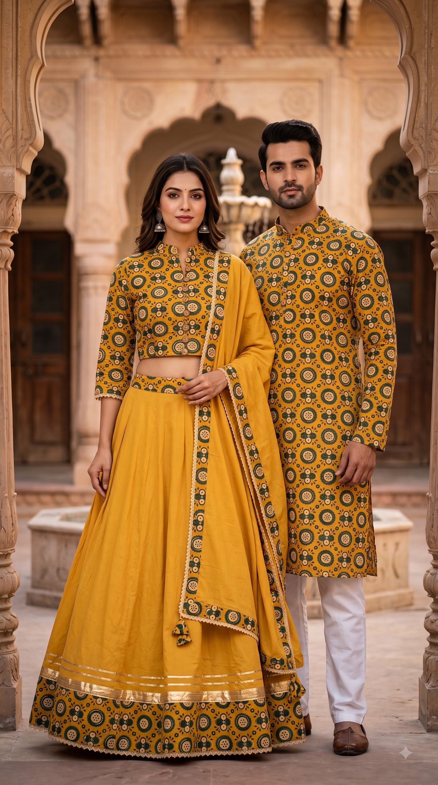 Cotton Printed Couple Combo Set