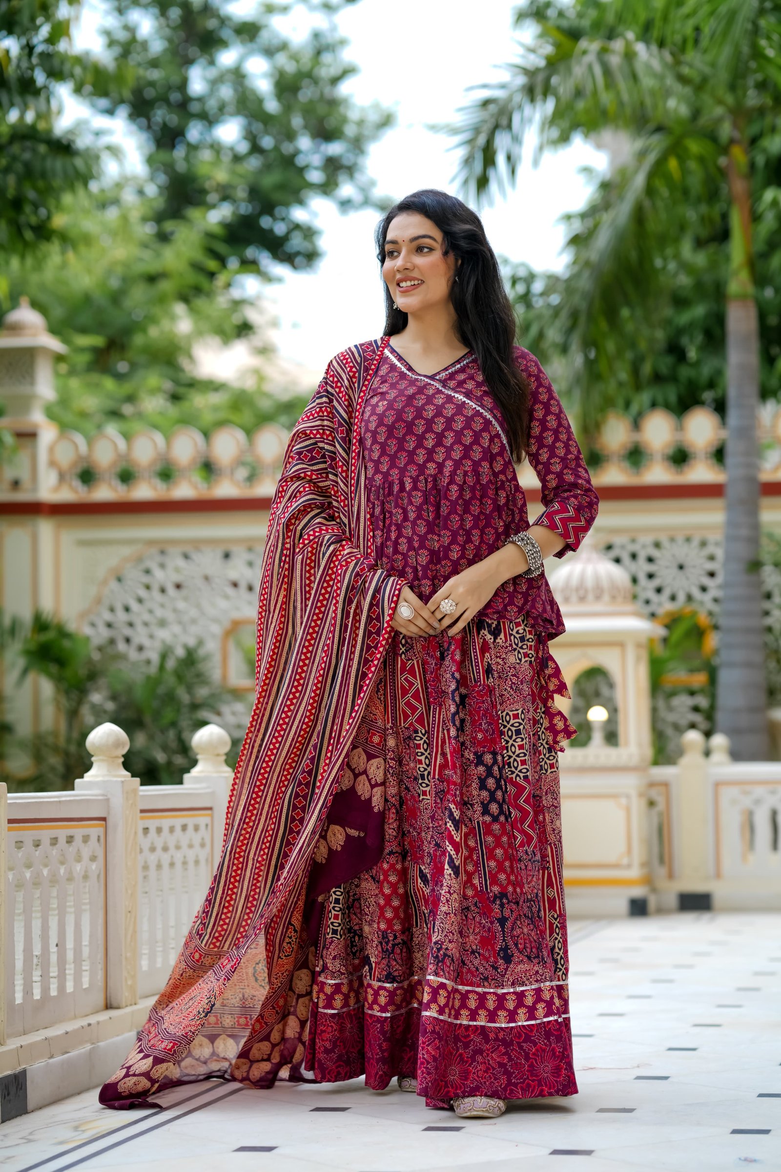 Cotton Printed Lehenga Choli Set