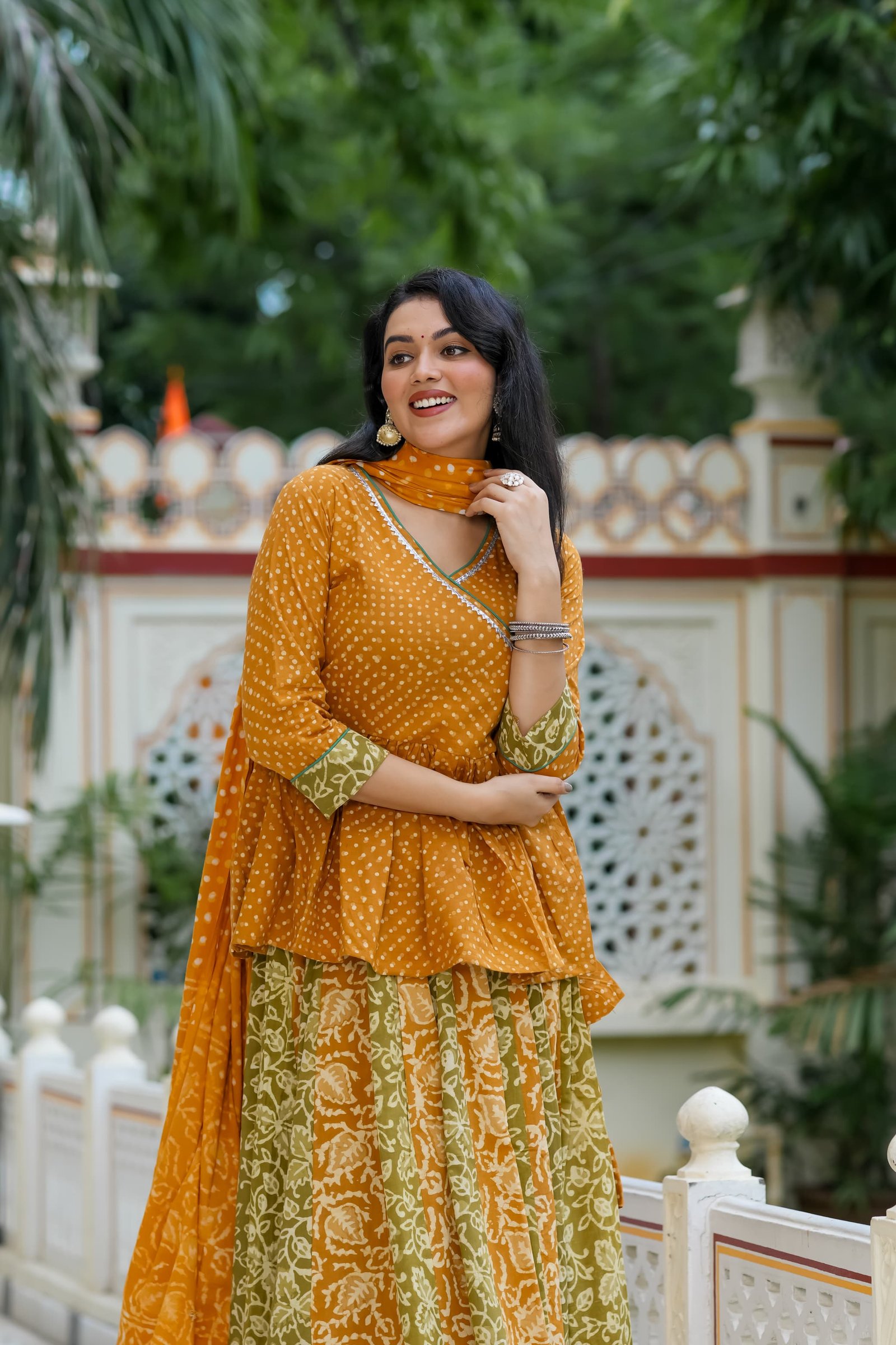 Cotton Printed Lehenga Choli Set