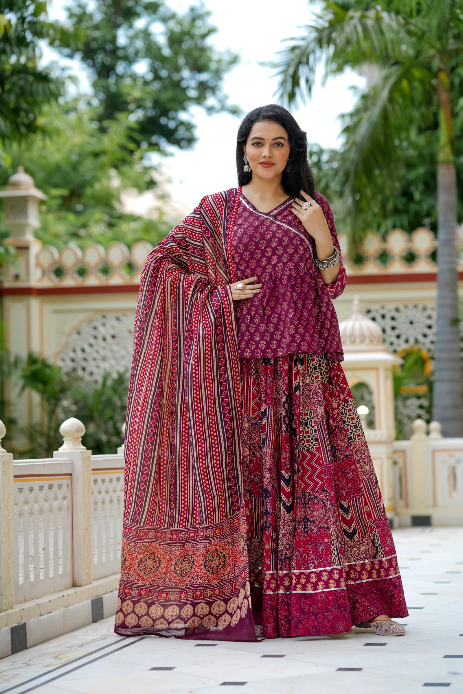 Cotton Printed Lehenga Choli Set