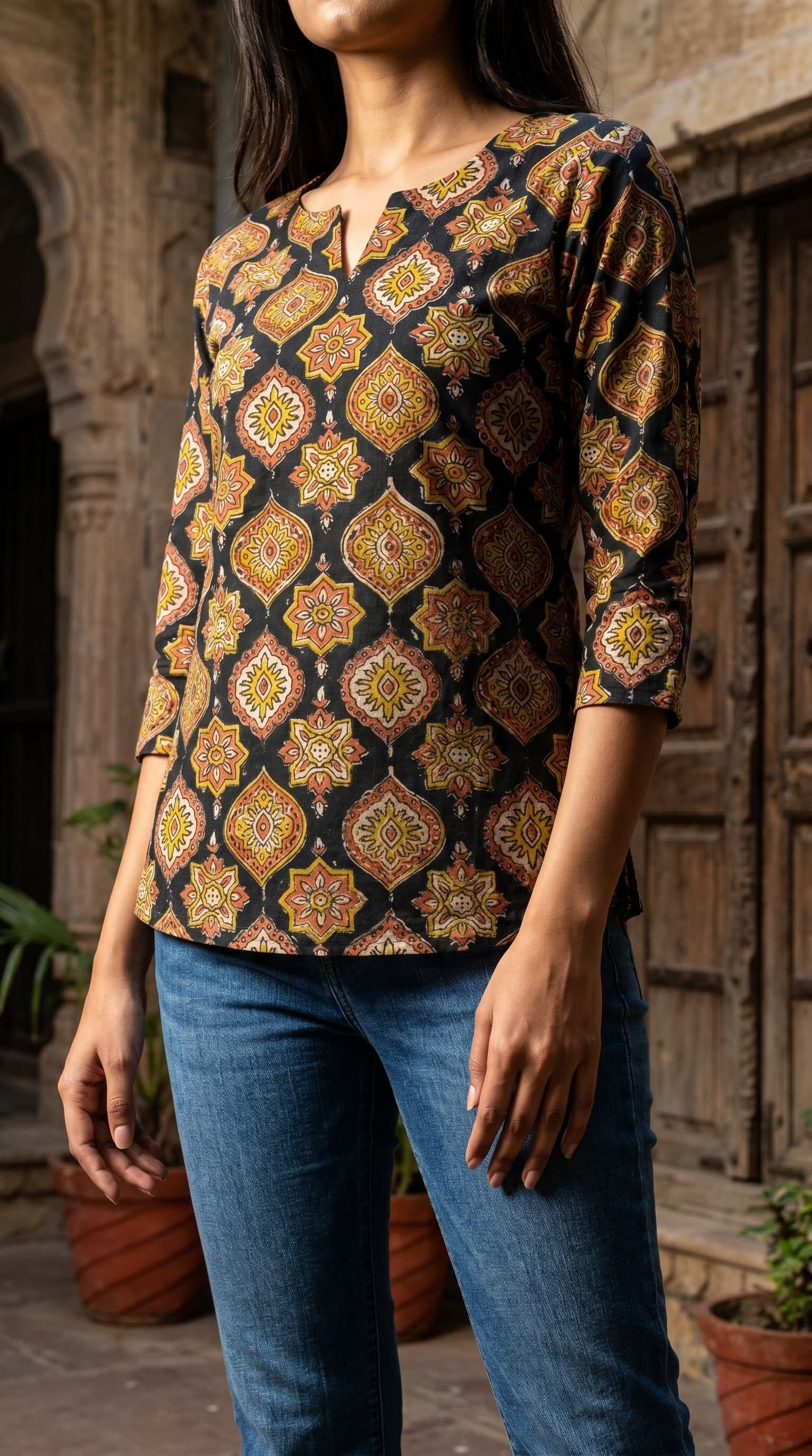 Cotton Printed Top
