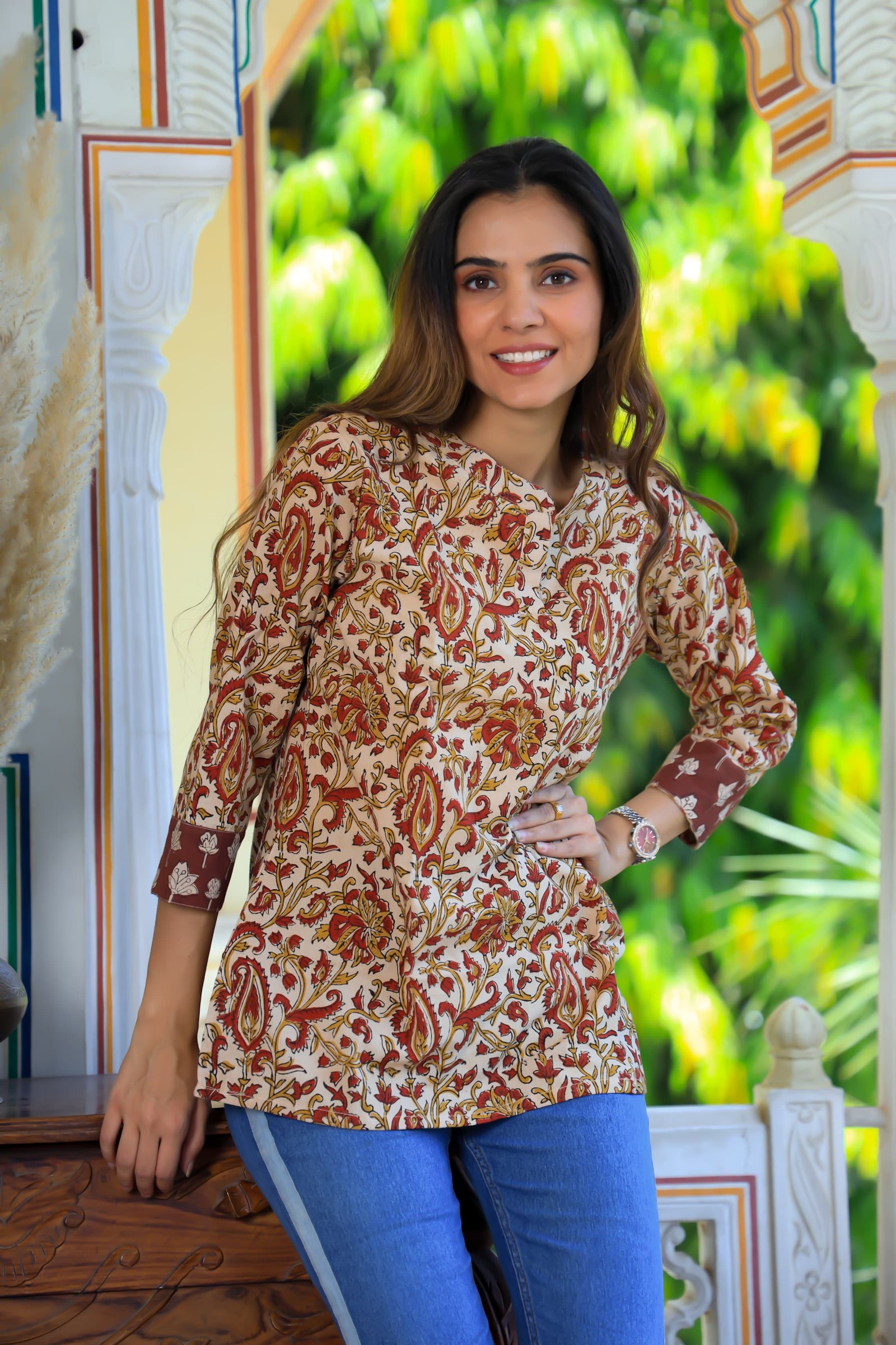 Cotton Printed Top