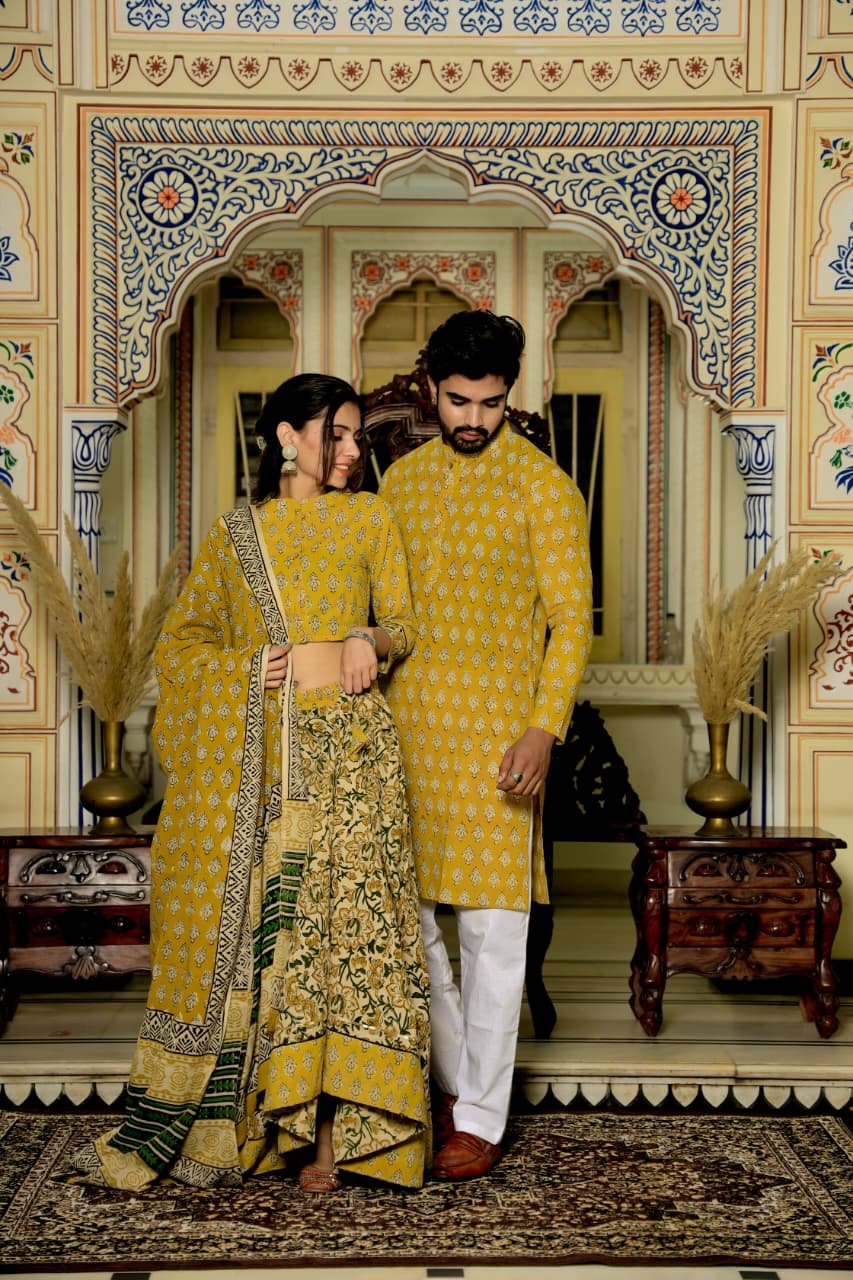 Cotton Printed Couple Combo Set